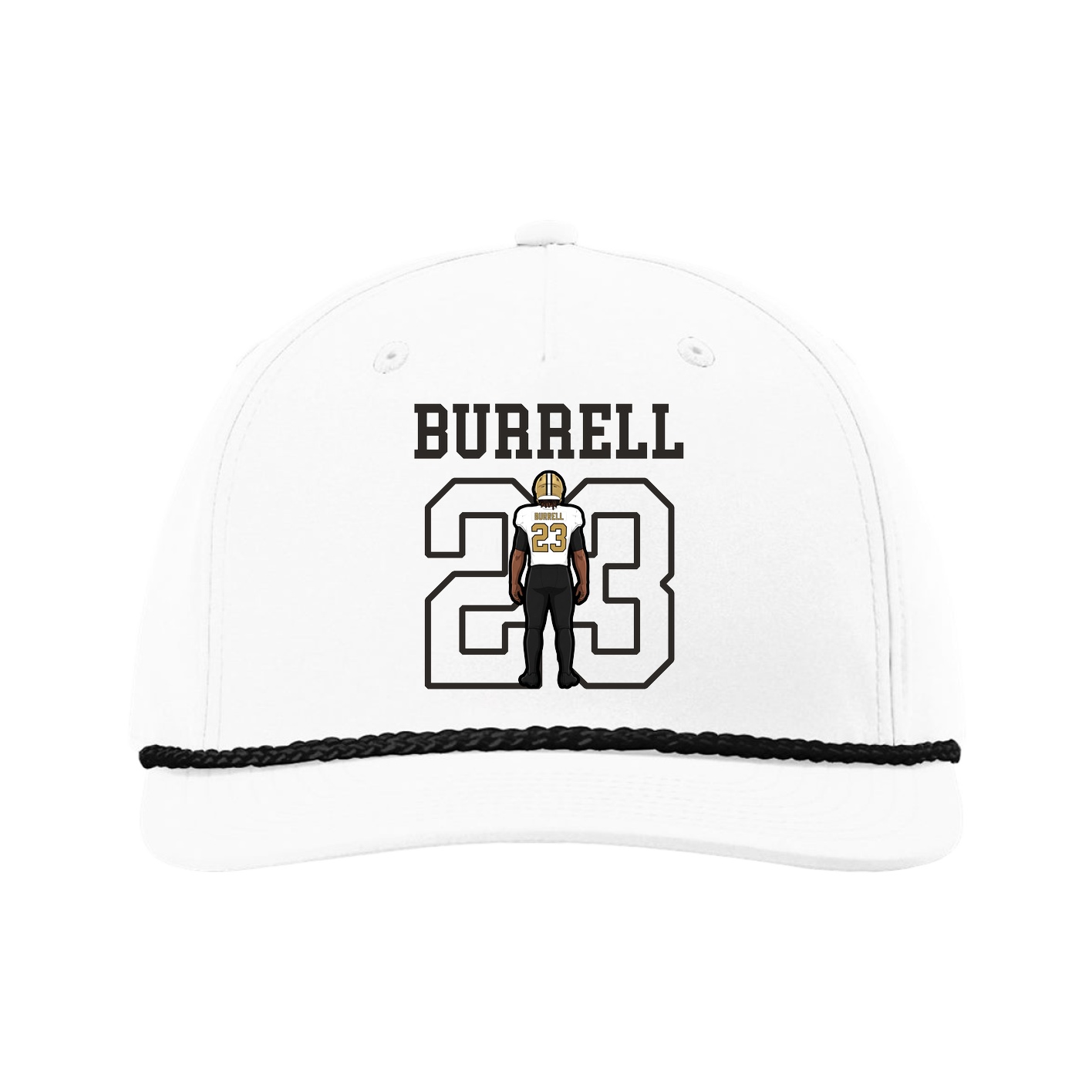 Five-Panel Classic Rope Cap — Shirsey in White