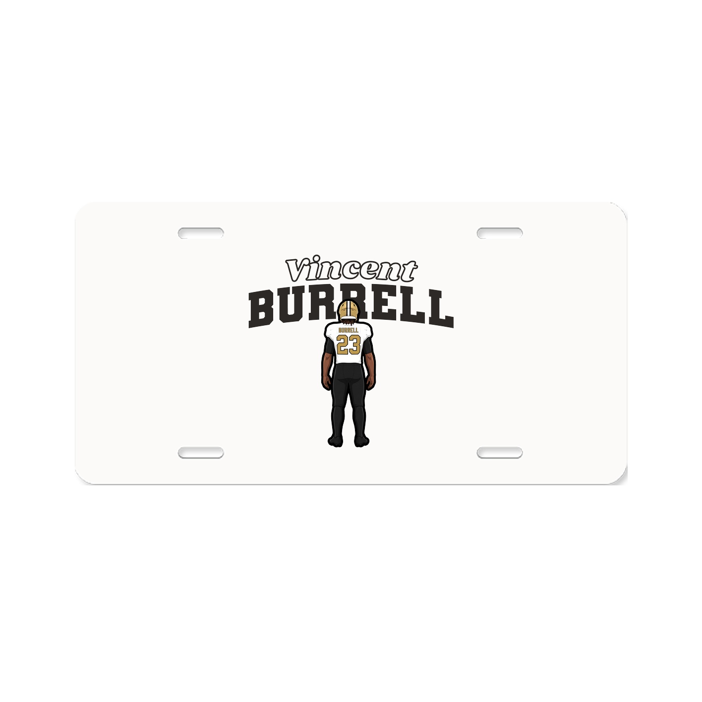 License Plate — Name Arch in Classic