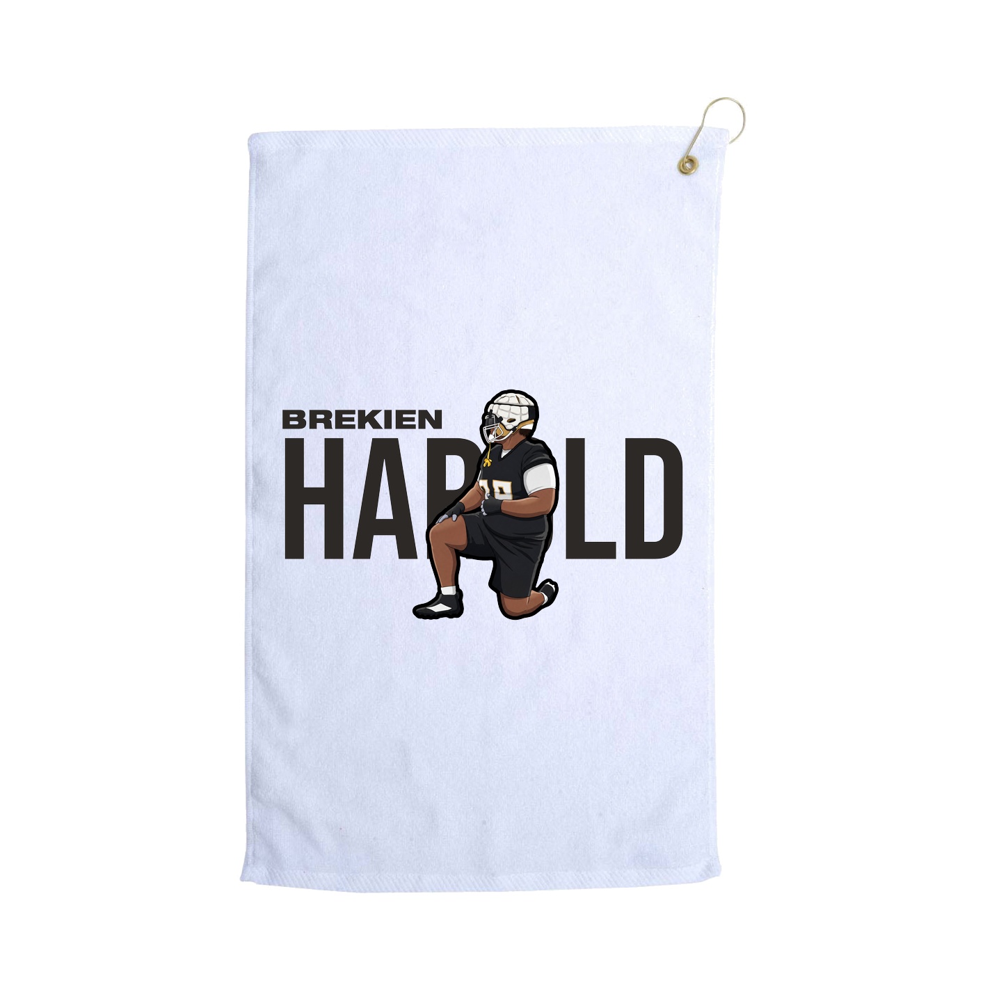 Golf Towel — Player Name in White