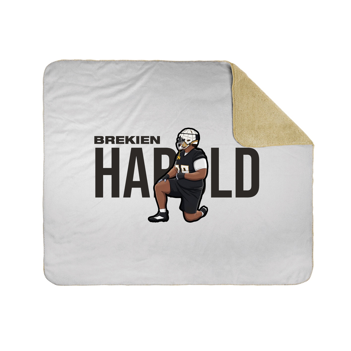 Throw Blanket — Player Name in White