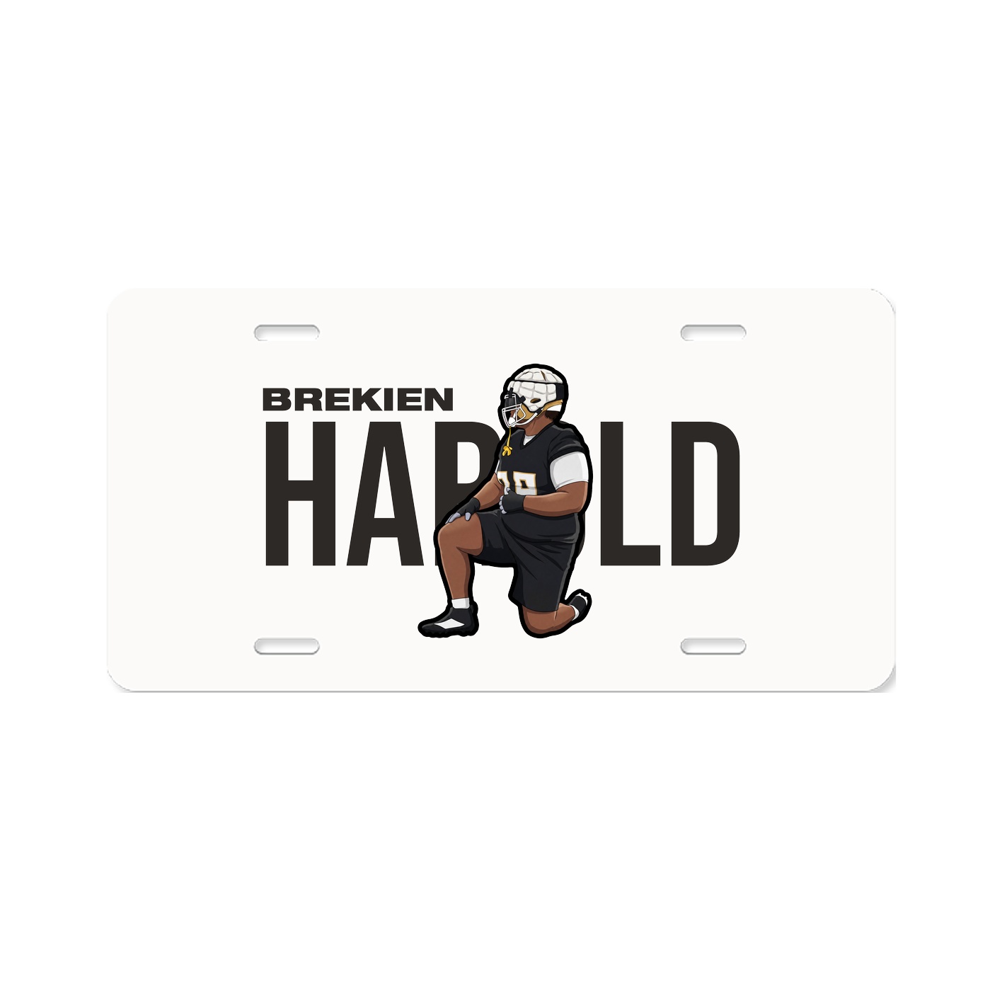 License Plate — Player Name in Classic