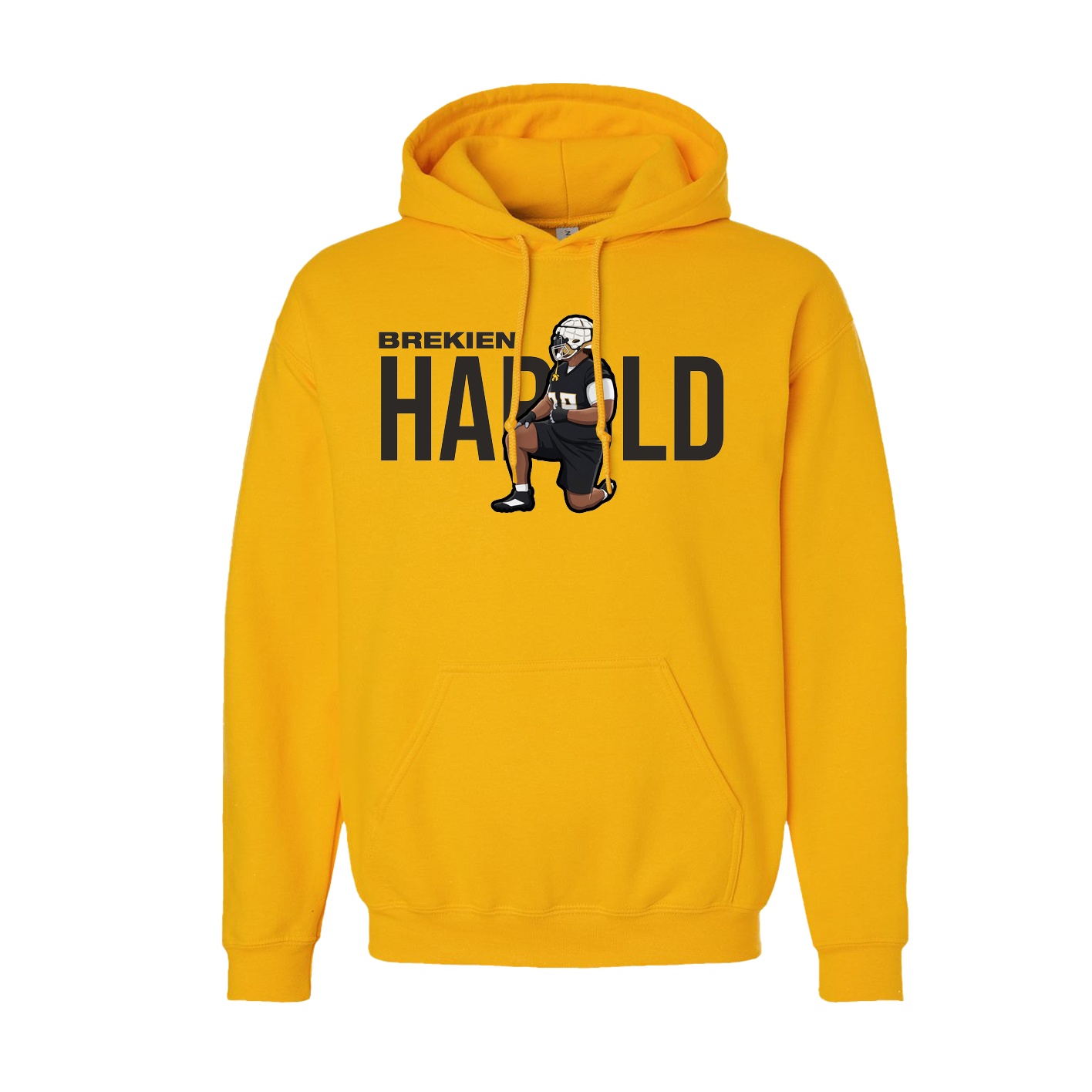 Hoodie — Player Name in Gold
