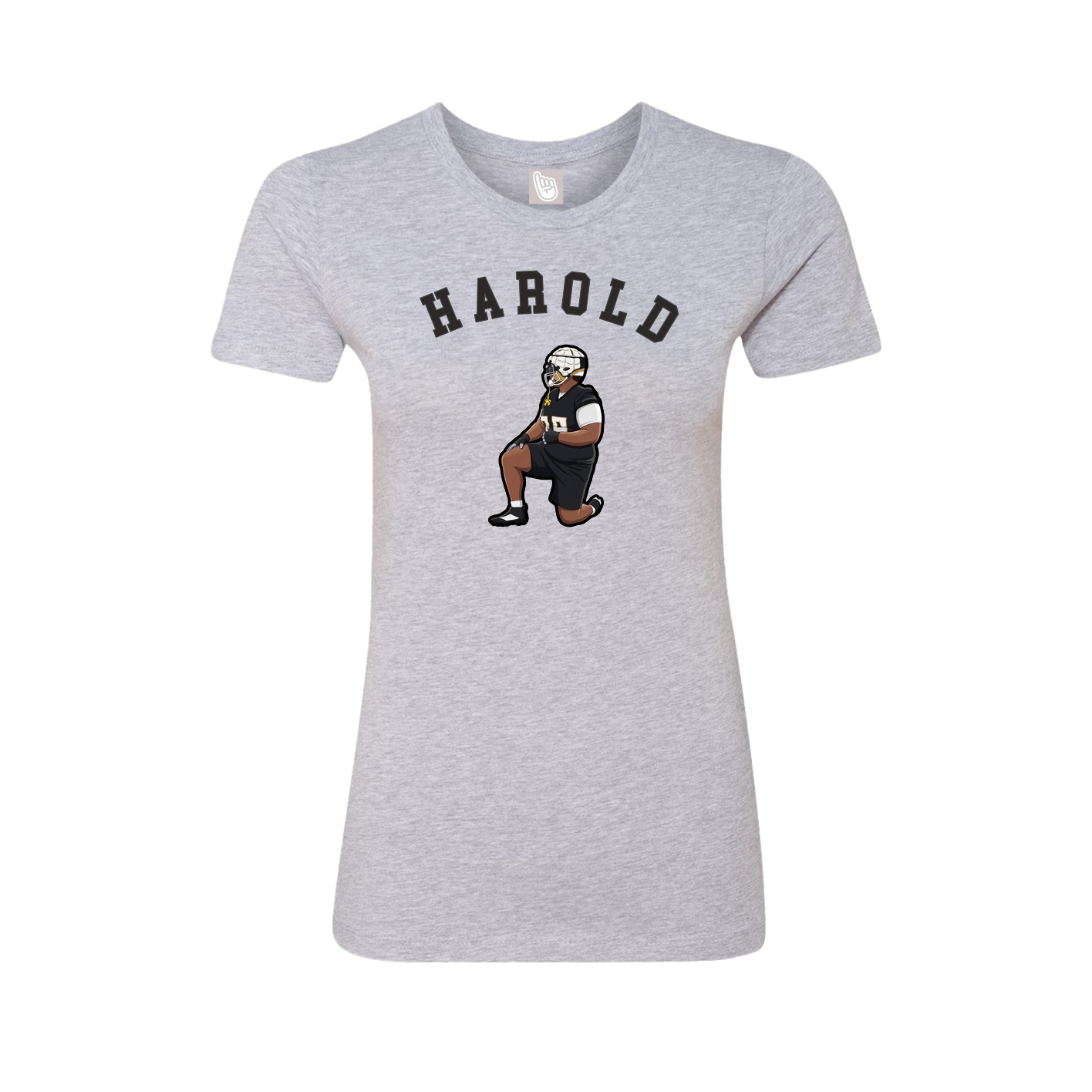 Fitted Women's Tee — Shirsey Arch in Grey