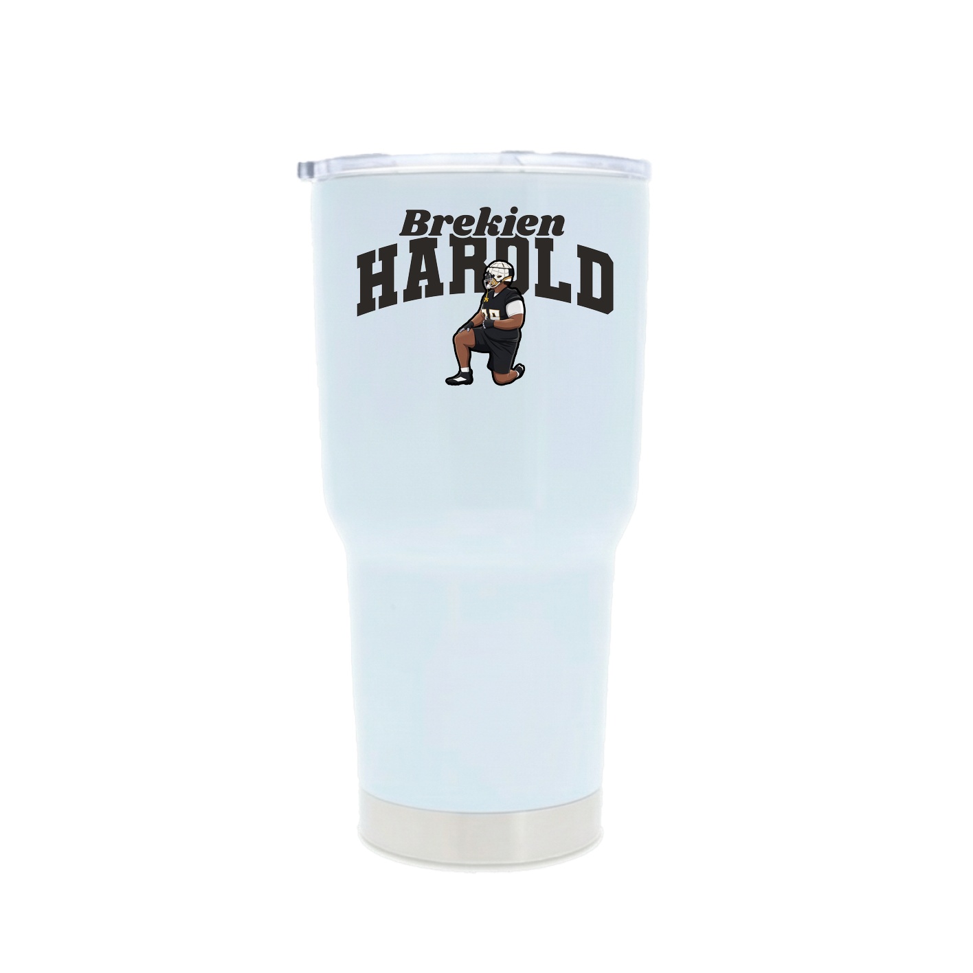 30oz Stainless Steel Tumbler — Signature Arch in White