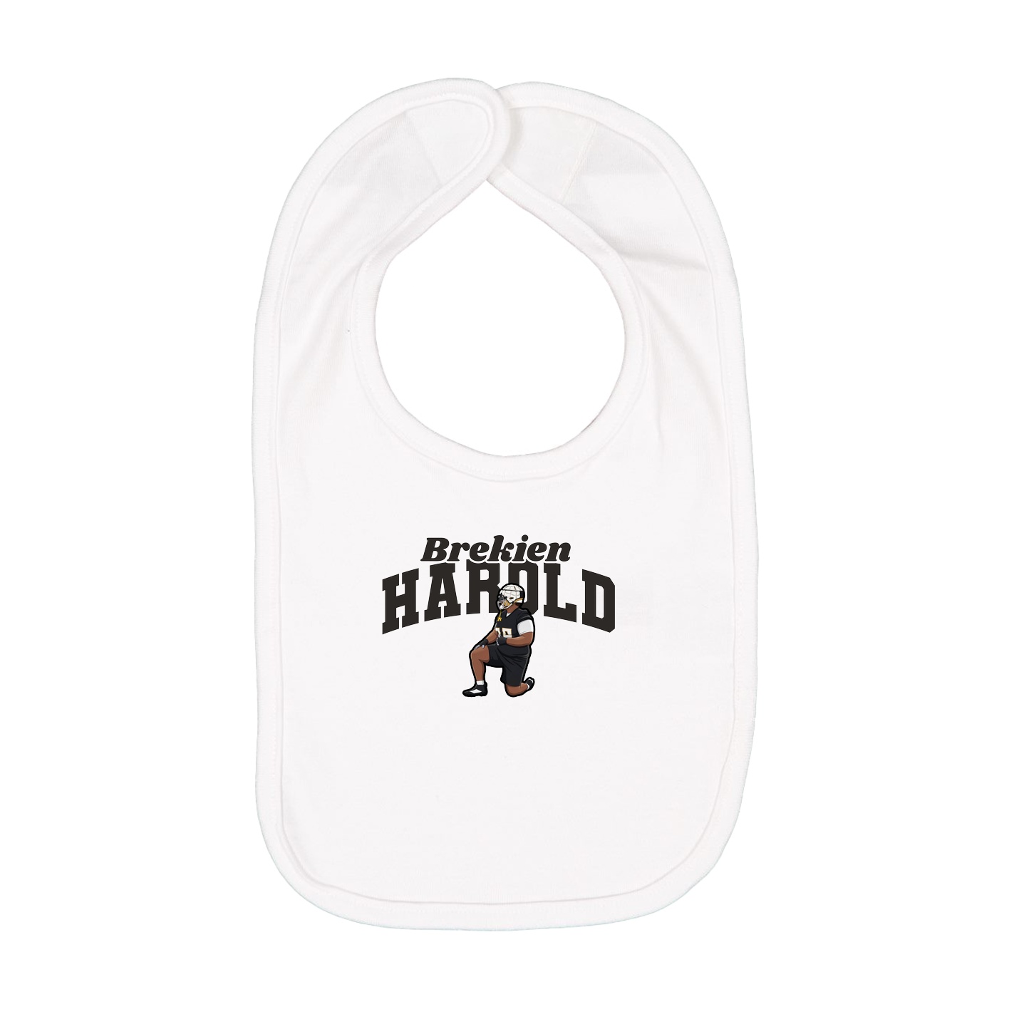 Infant Bib — Signature Arch in White
