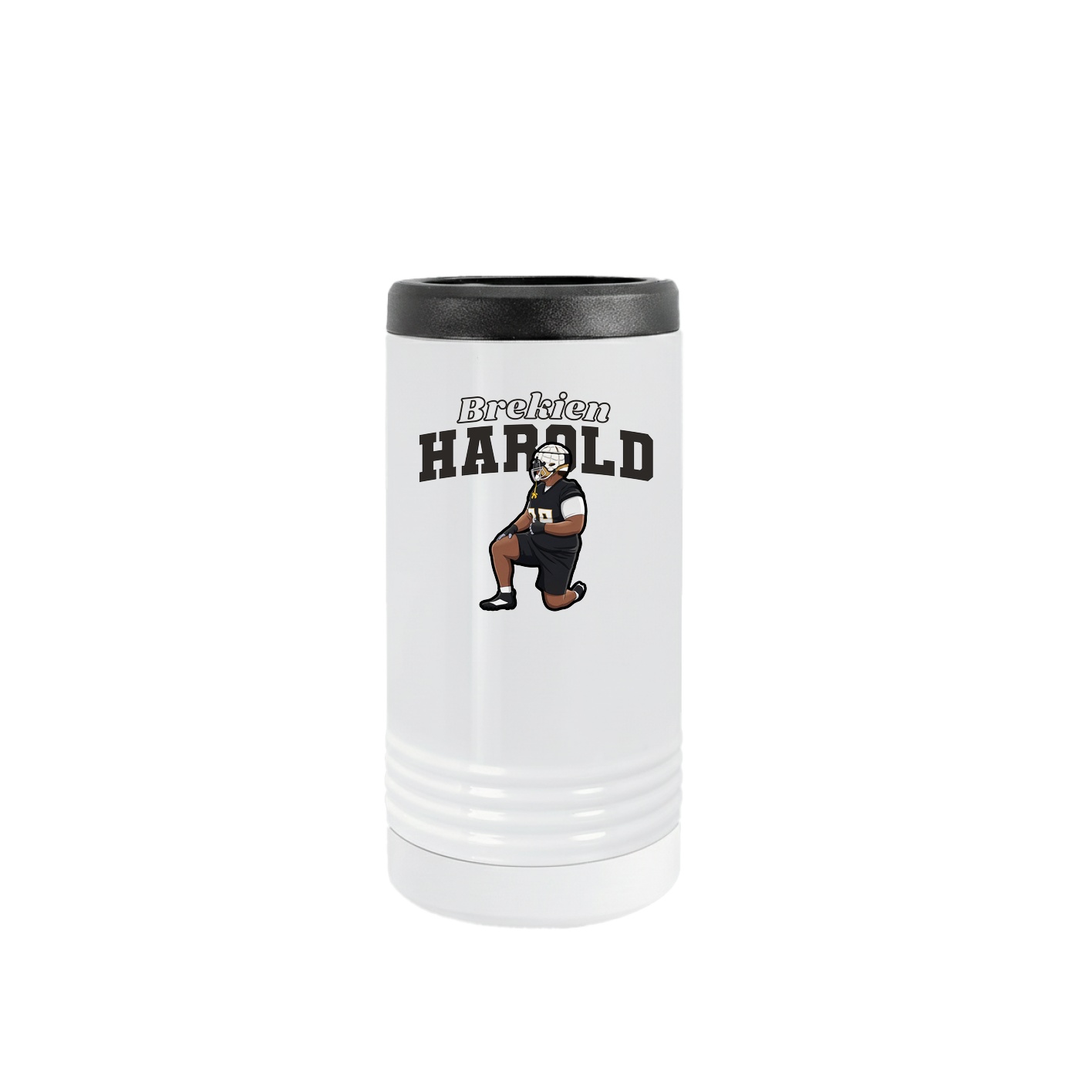 Slim Beverage Holder — Name Arch in White