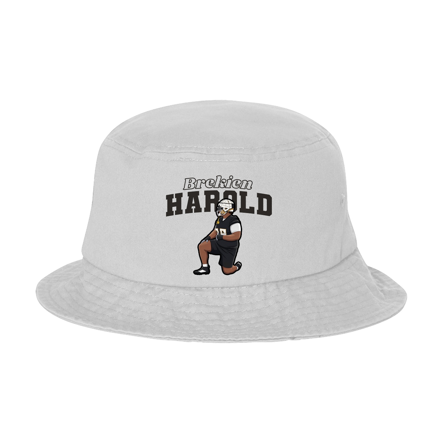 Bucket Cap — Name Arch in White