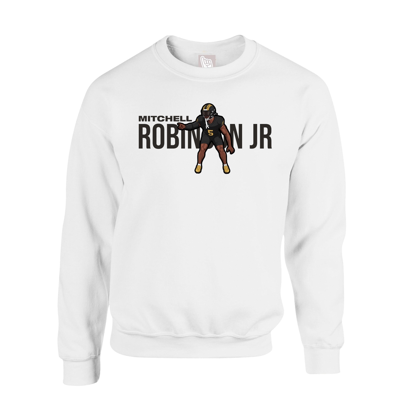 Fleece Crew — Player Name in White