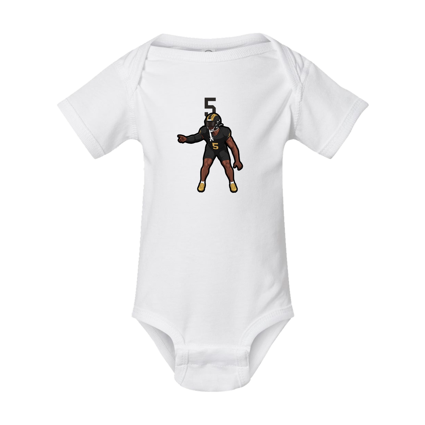Baby Onesie — Number Top in White