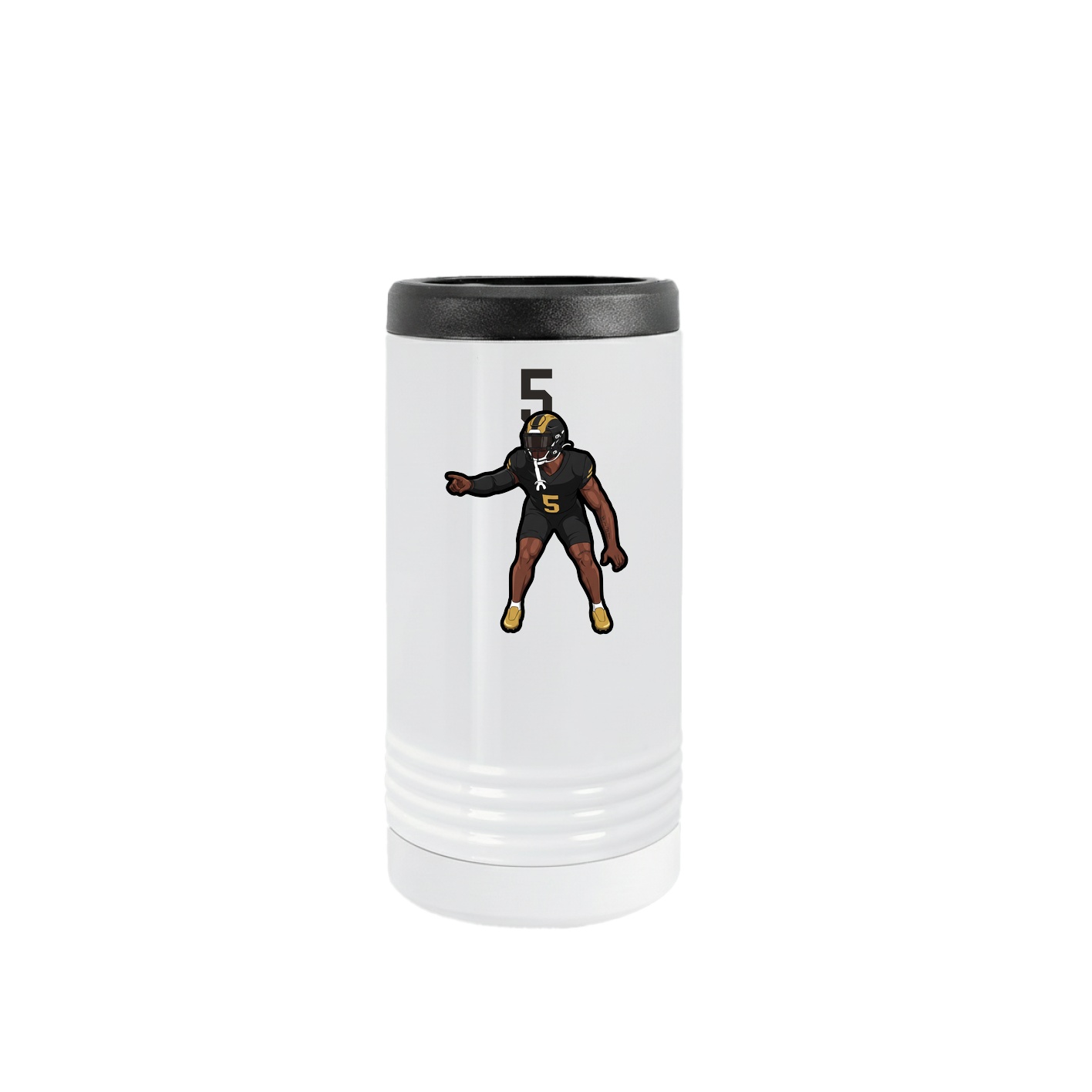 Slim Beverage Holder — Number Top in White