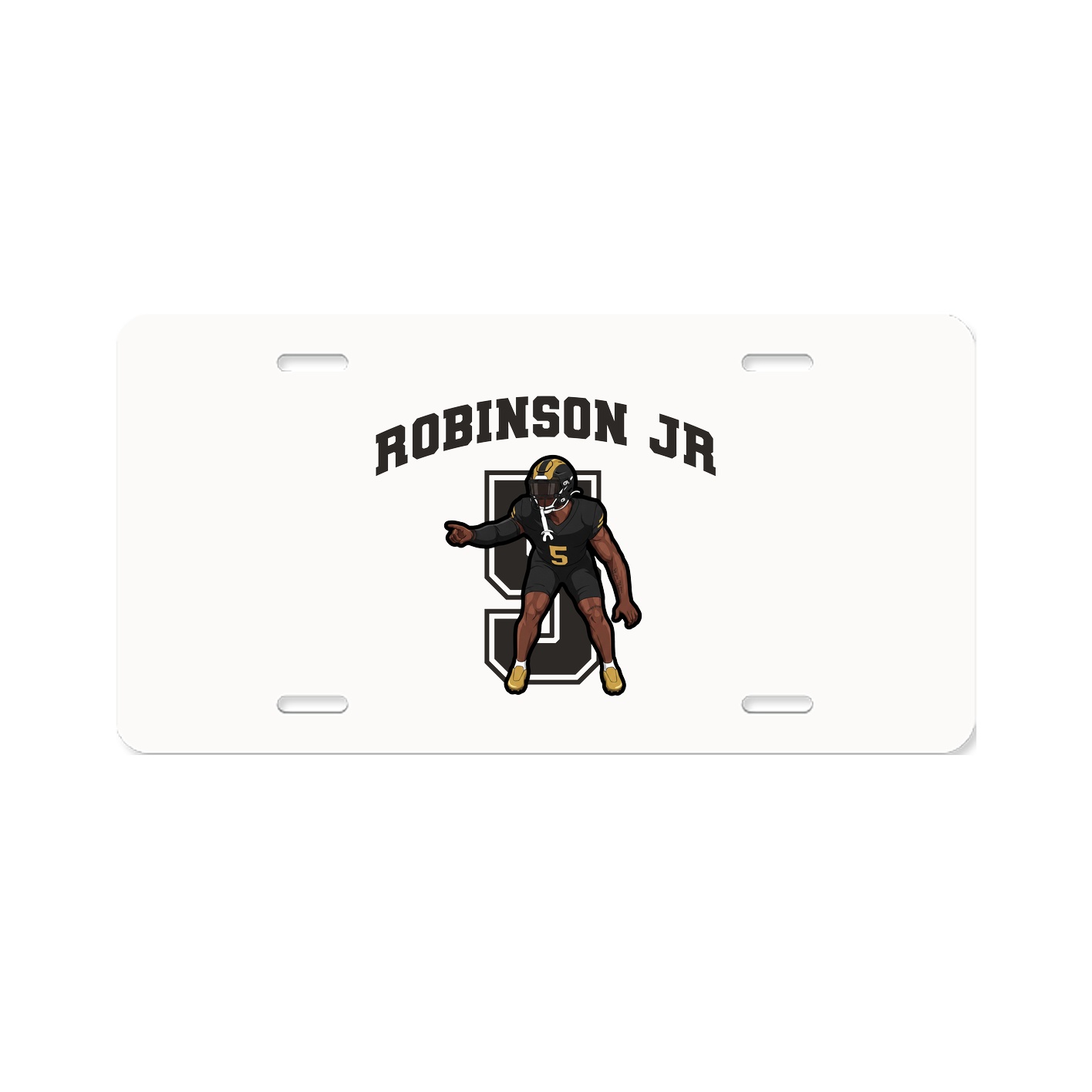 License Plate — Number in Classic