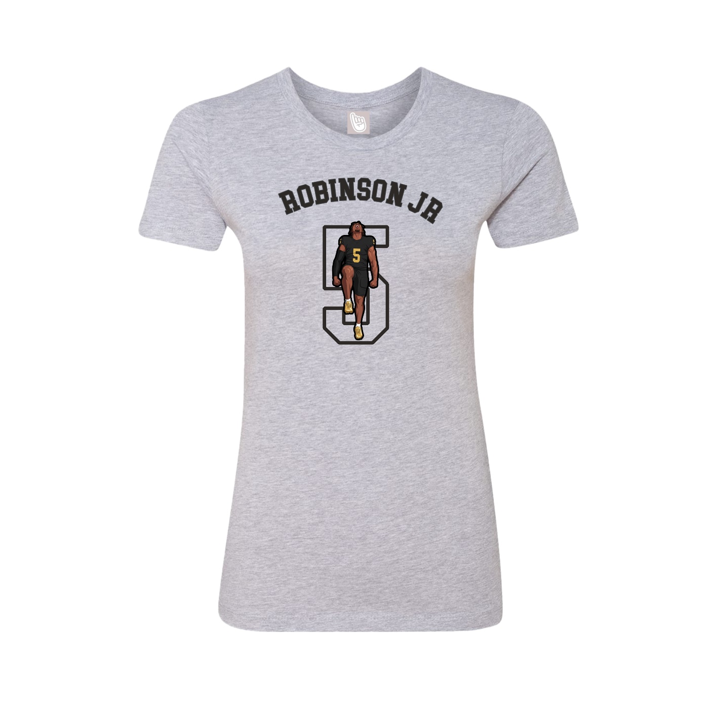 Fitted Women's Tee — Shirsey Arch in Grey