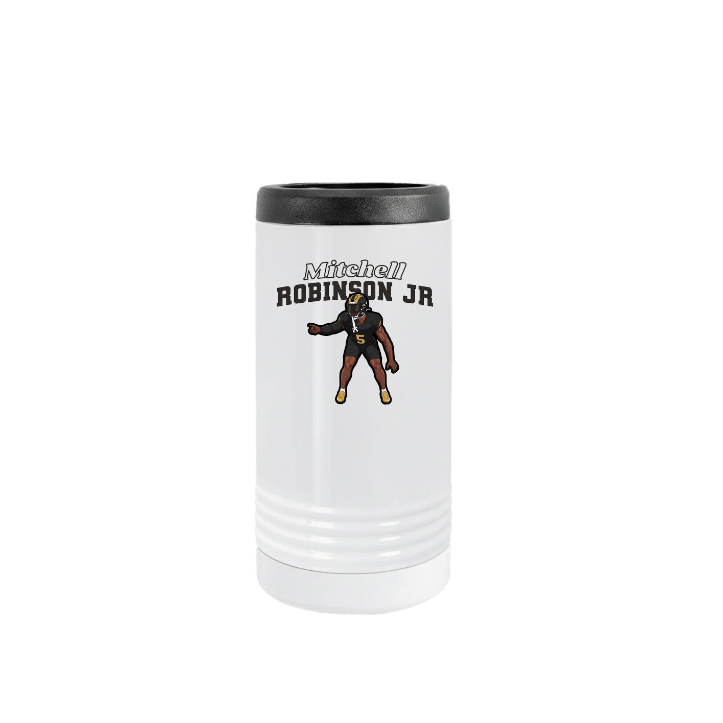 Slim Beverage Holder — Name Arch in White