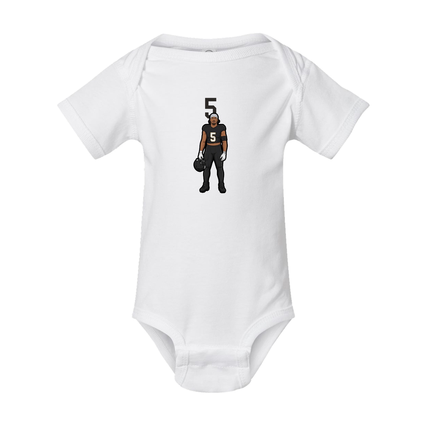 Baby Onesie — Number Top in White