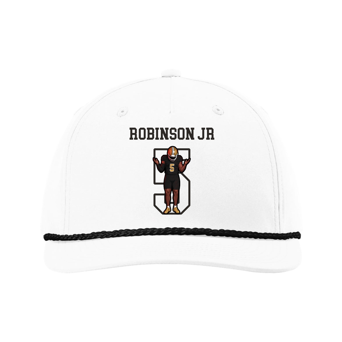 Five-Panel Classic Rope Cap — Shirsey in White