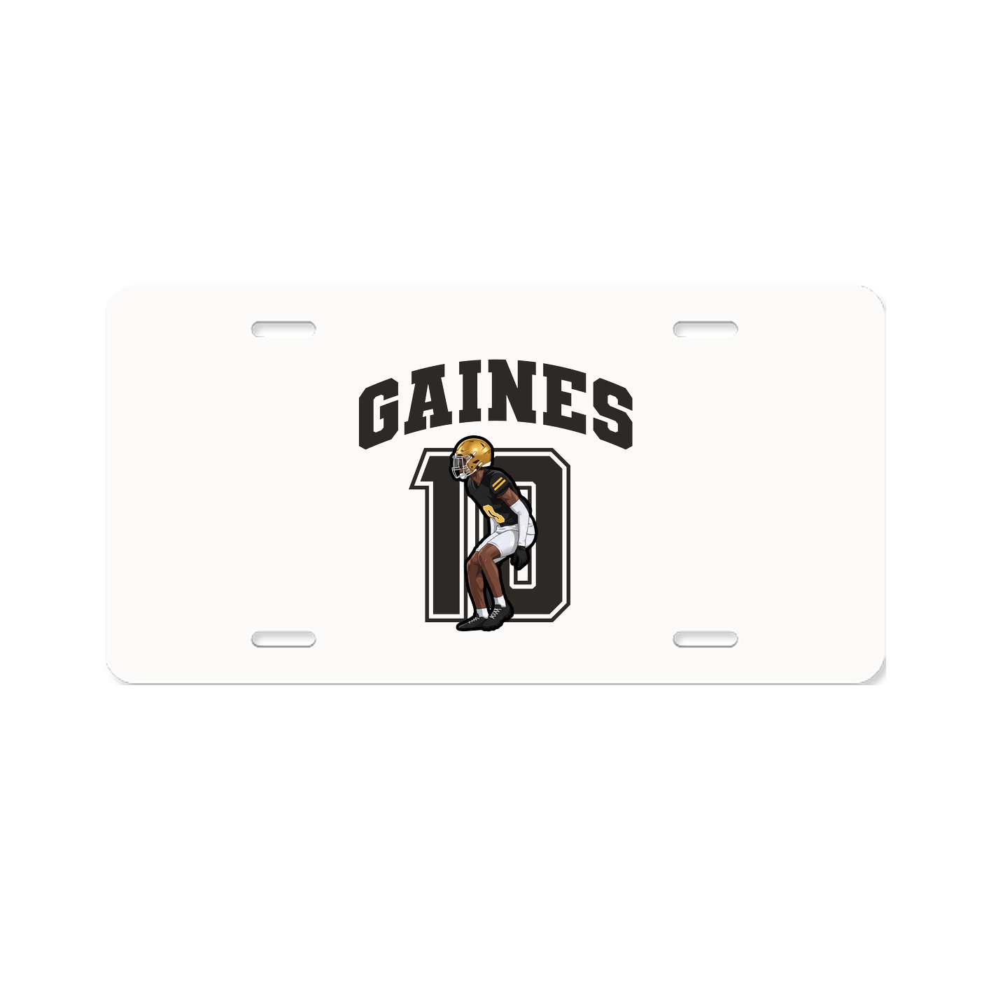 License Plate — Number in Classic