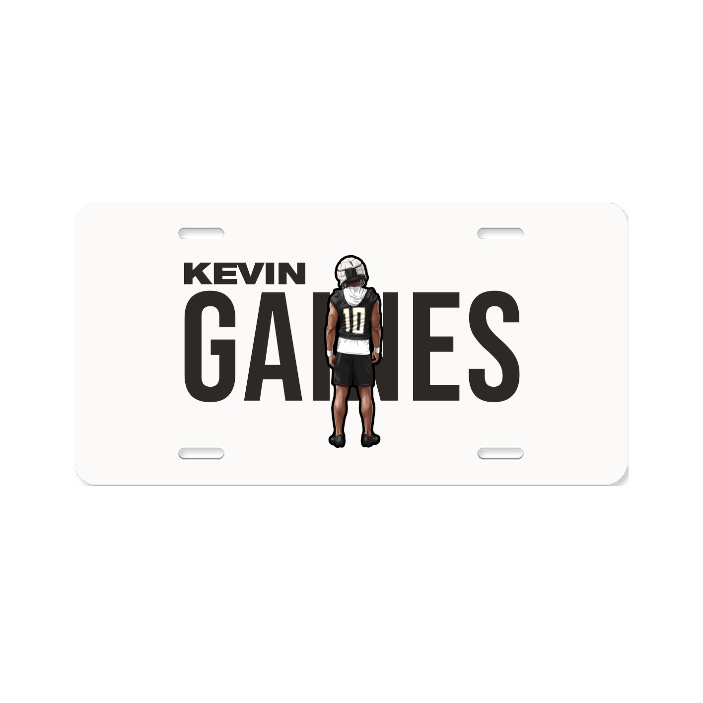 License Plate — Player Name in Classic