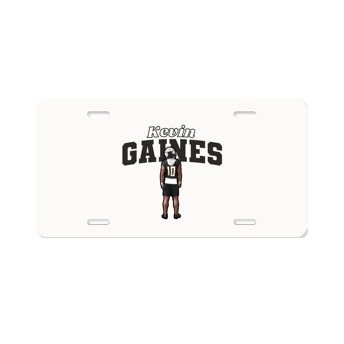 License Plate — Name Arch in Classic