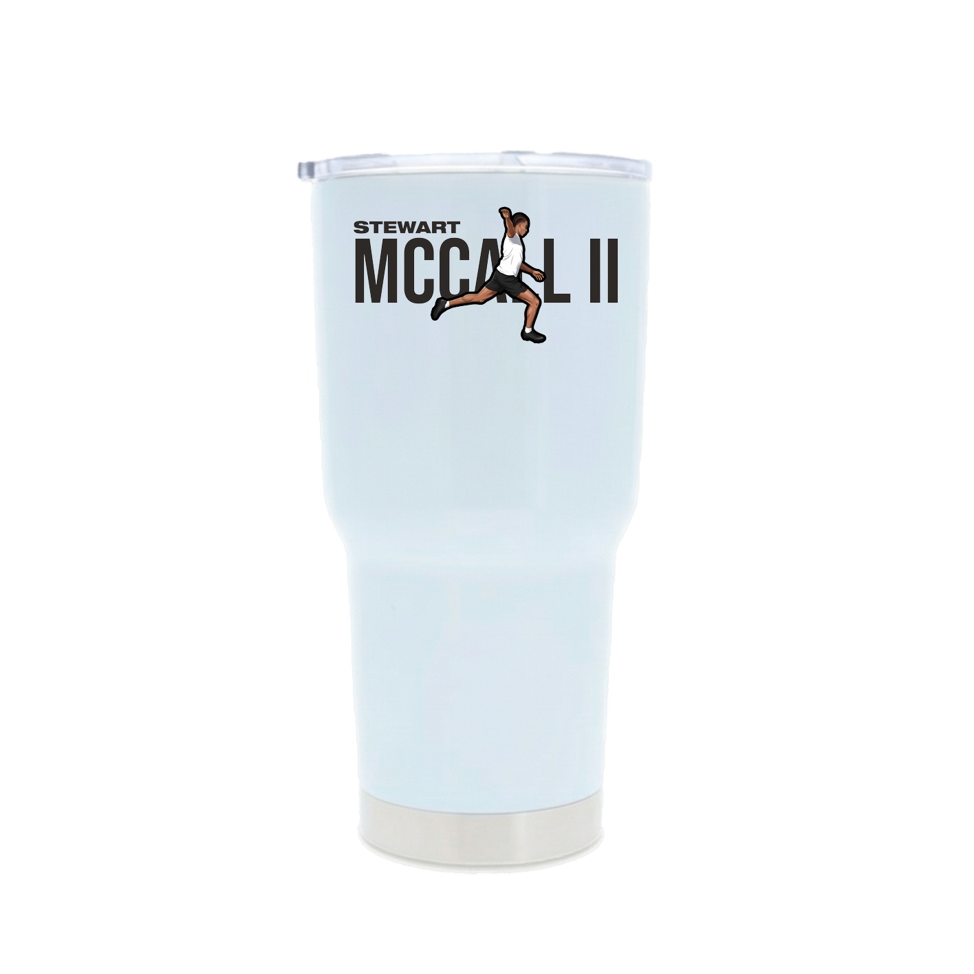 30oz Stainless Steel Tumbler — Player Name in White