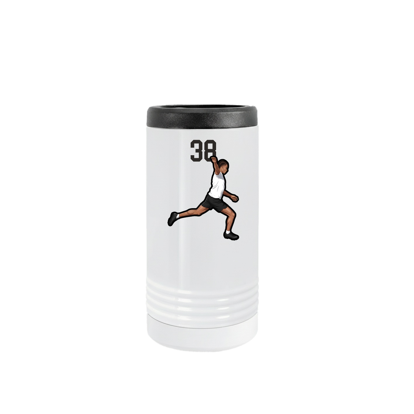 Slim Beverage Holder — Number Top in White
