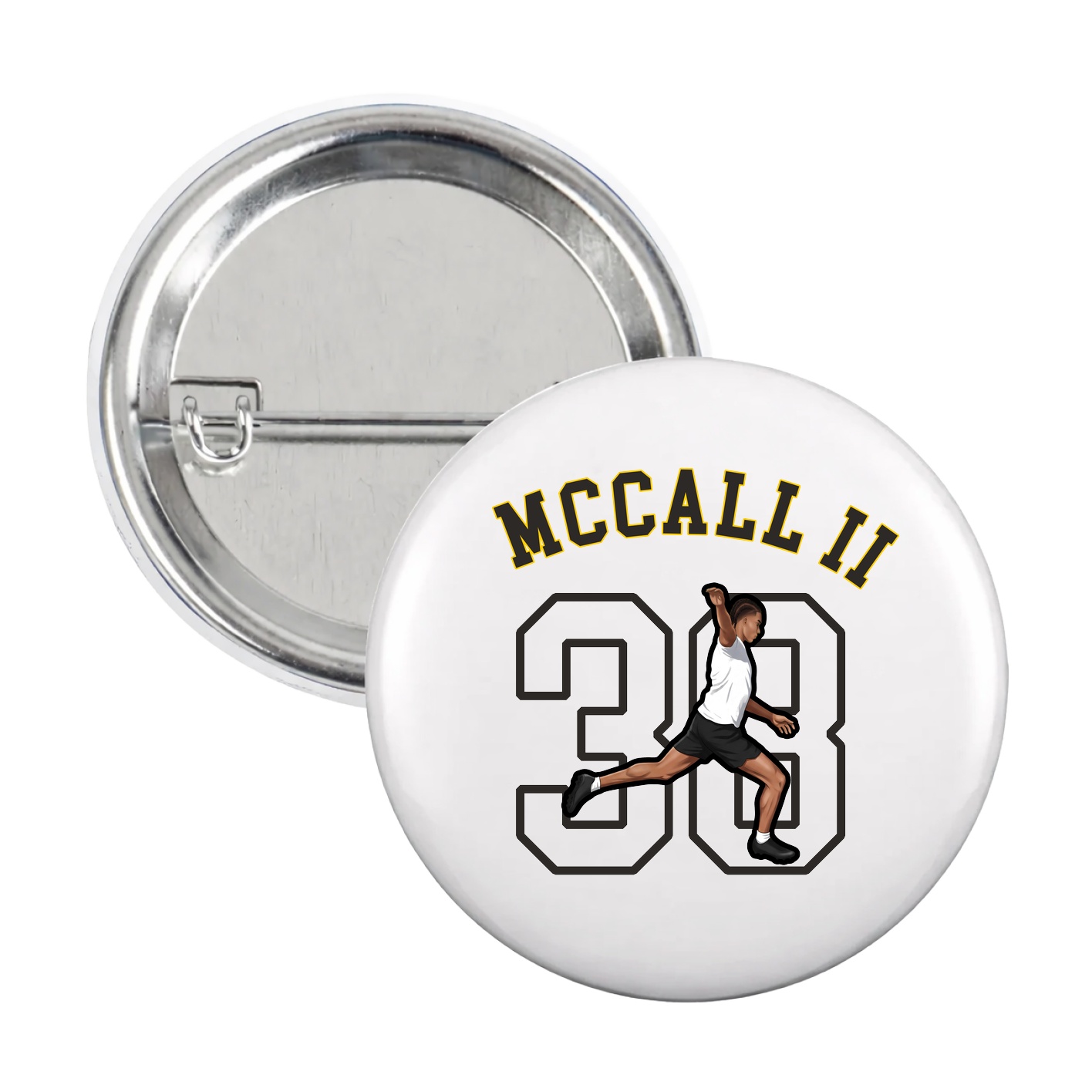 Game Day Button — Shirsey Arch in White