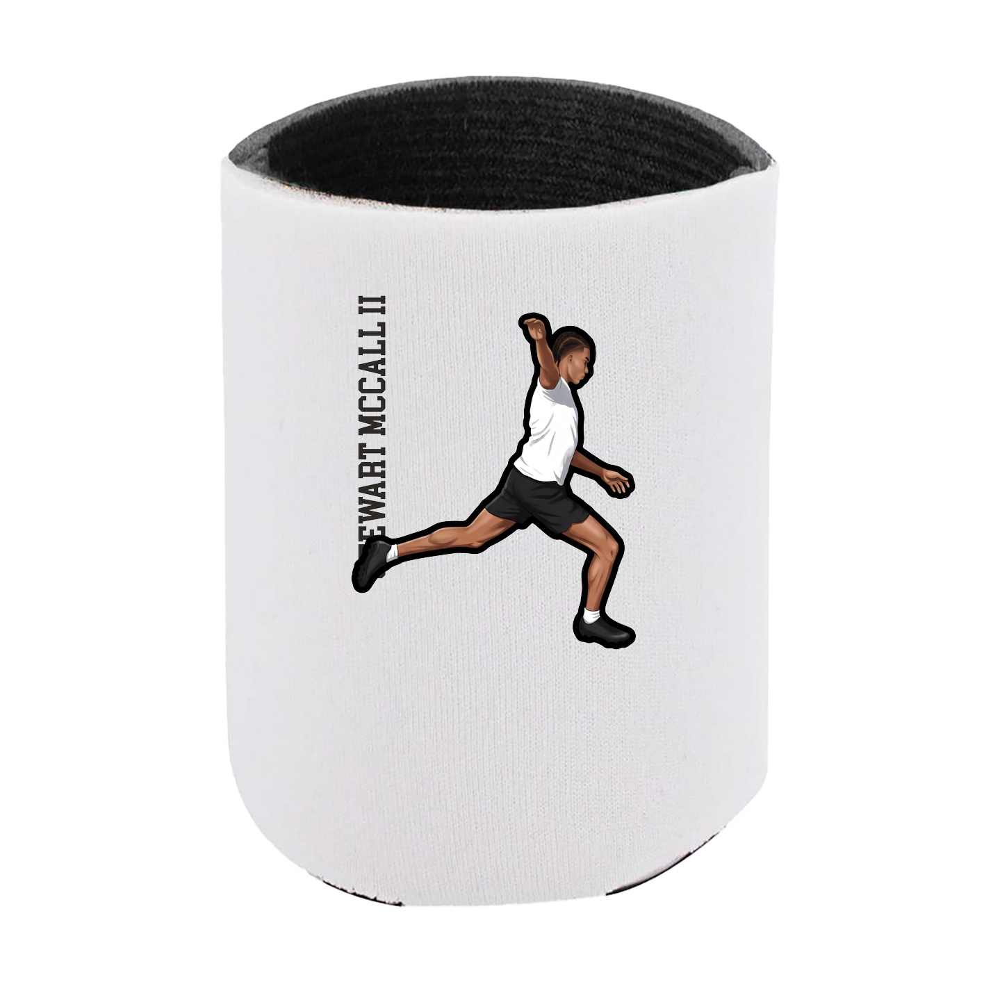 Can Holder — Name Vertical in White