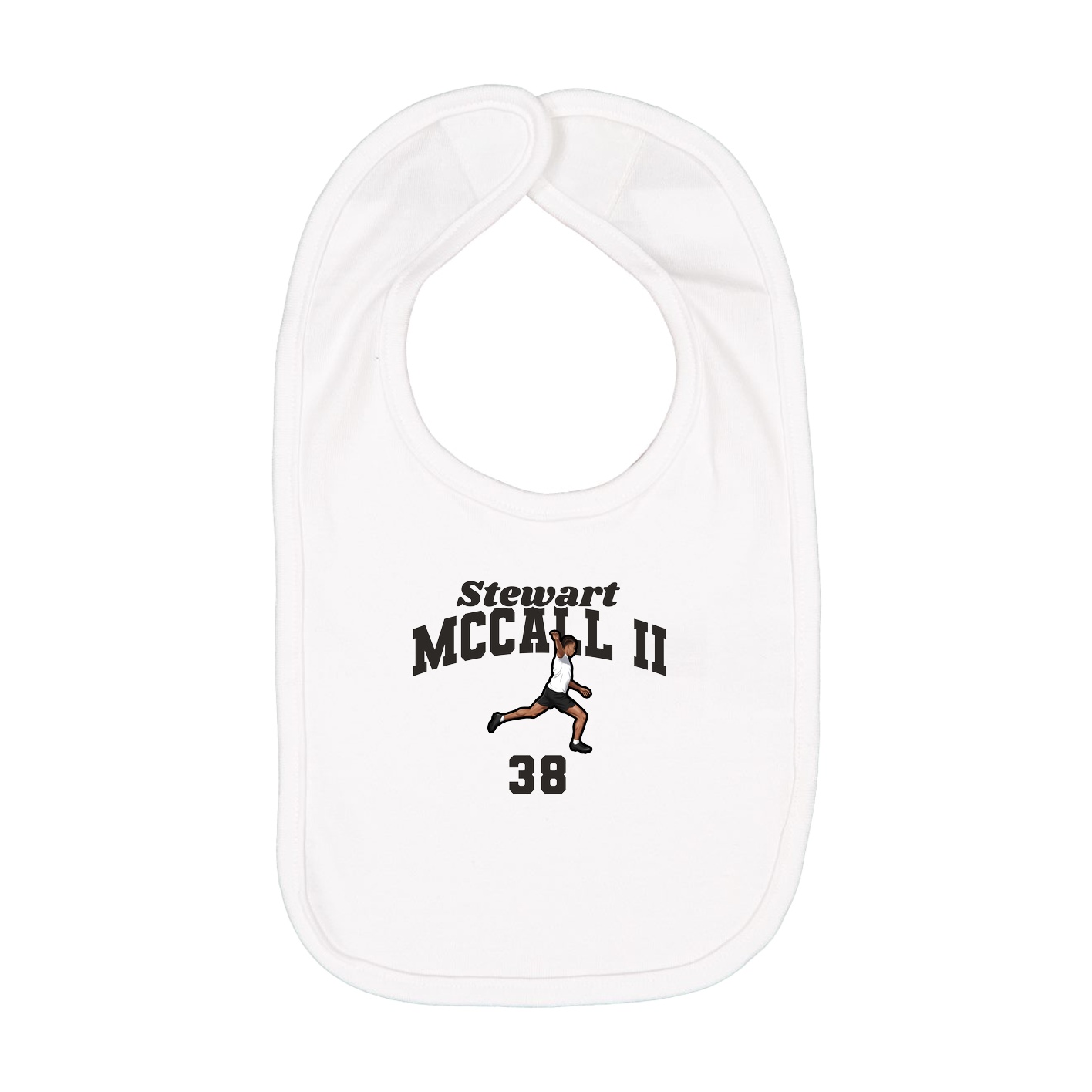 Infant Bib — Signature Arch in White
