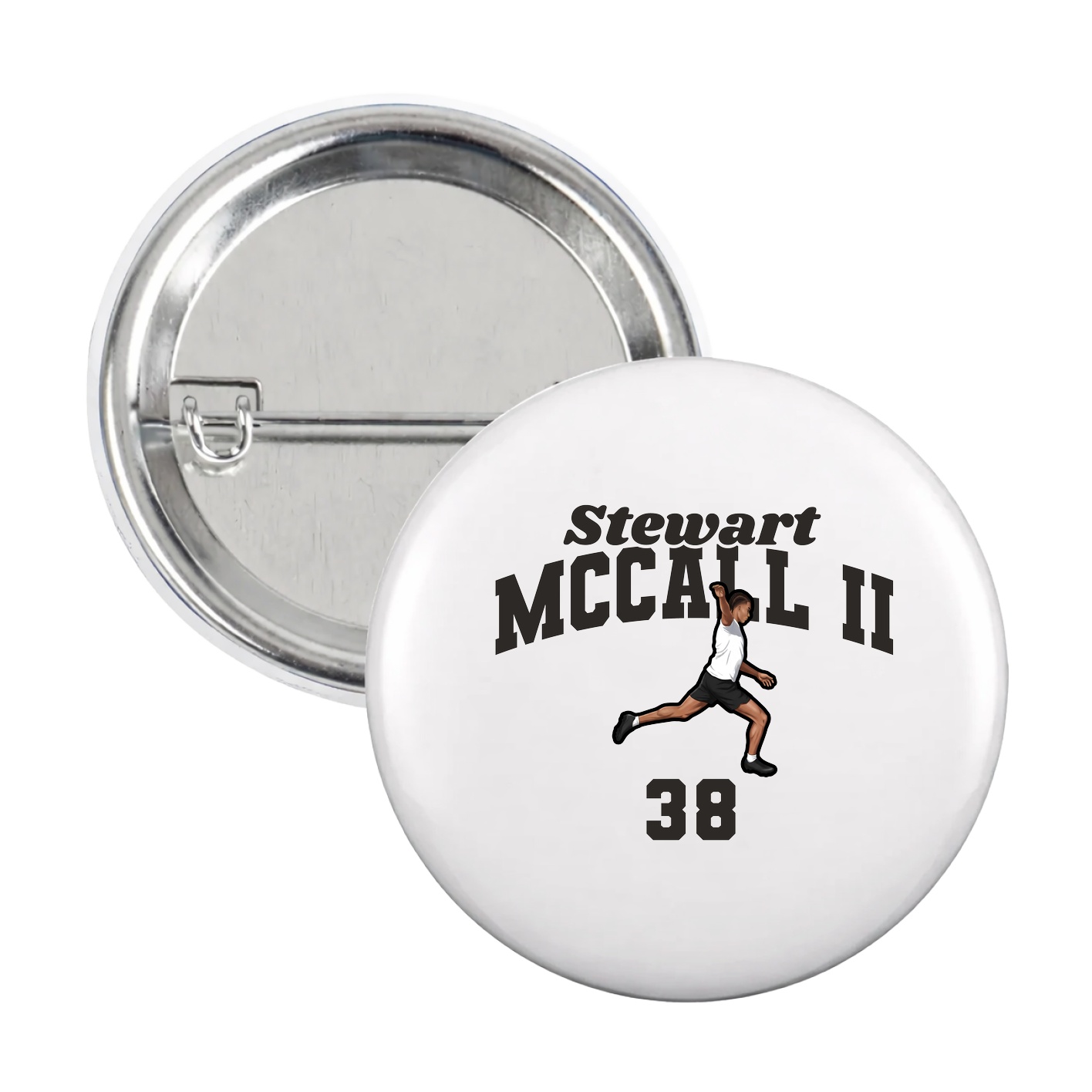 Game Day Button — Signature Arch in White