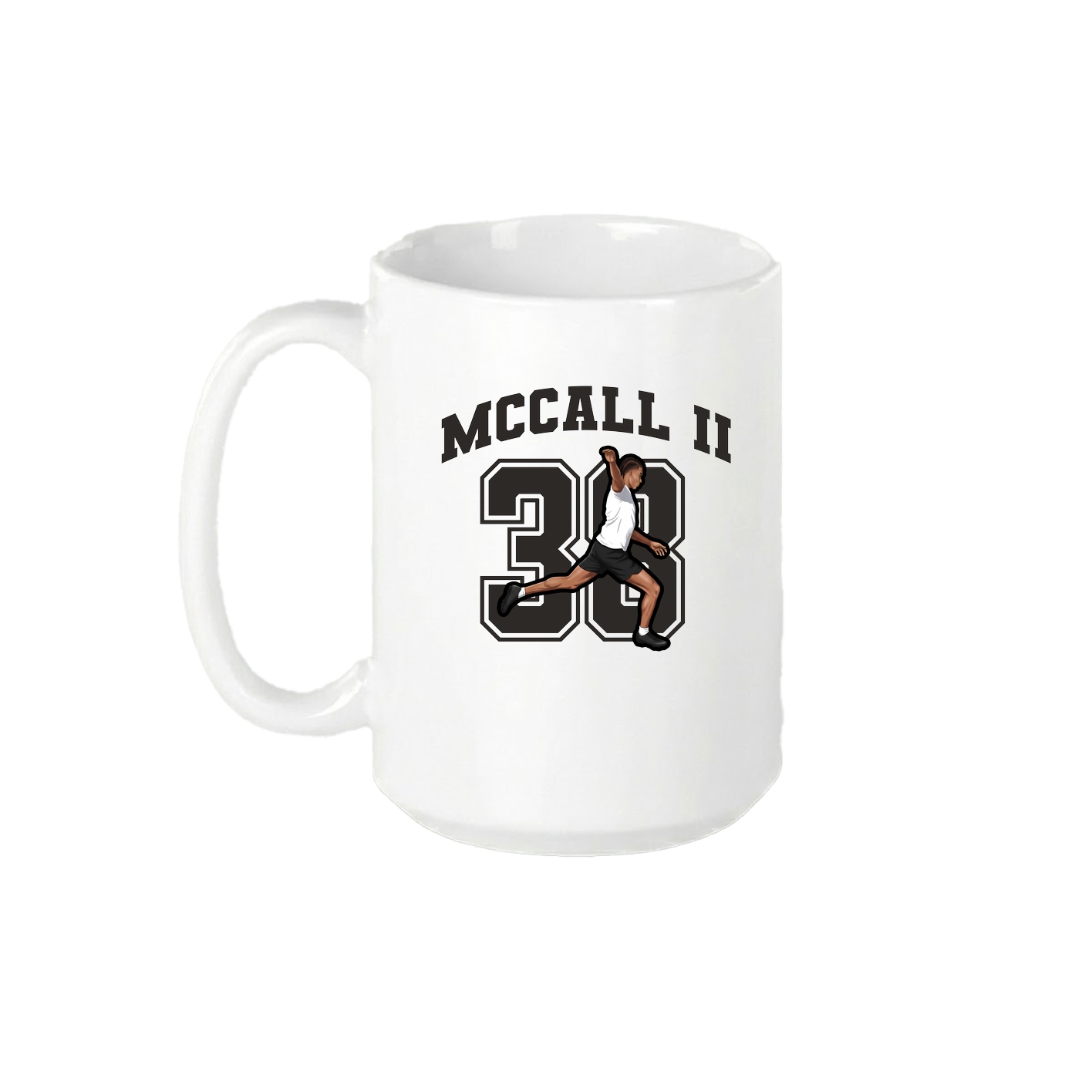 15oz Coffee Mug — Number in White