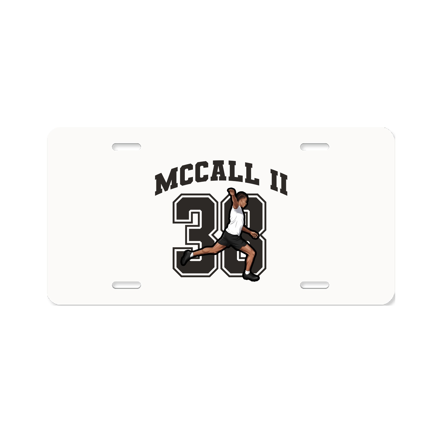 License Plate — Number in Classic