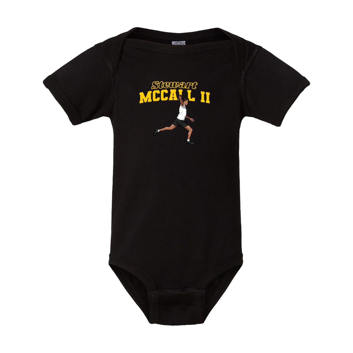 Baby Onesie — Name Arch in Black