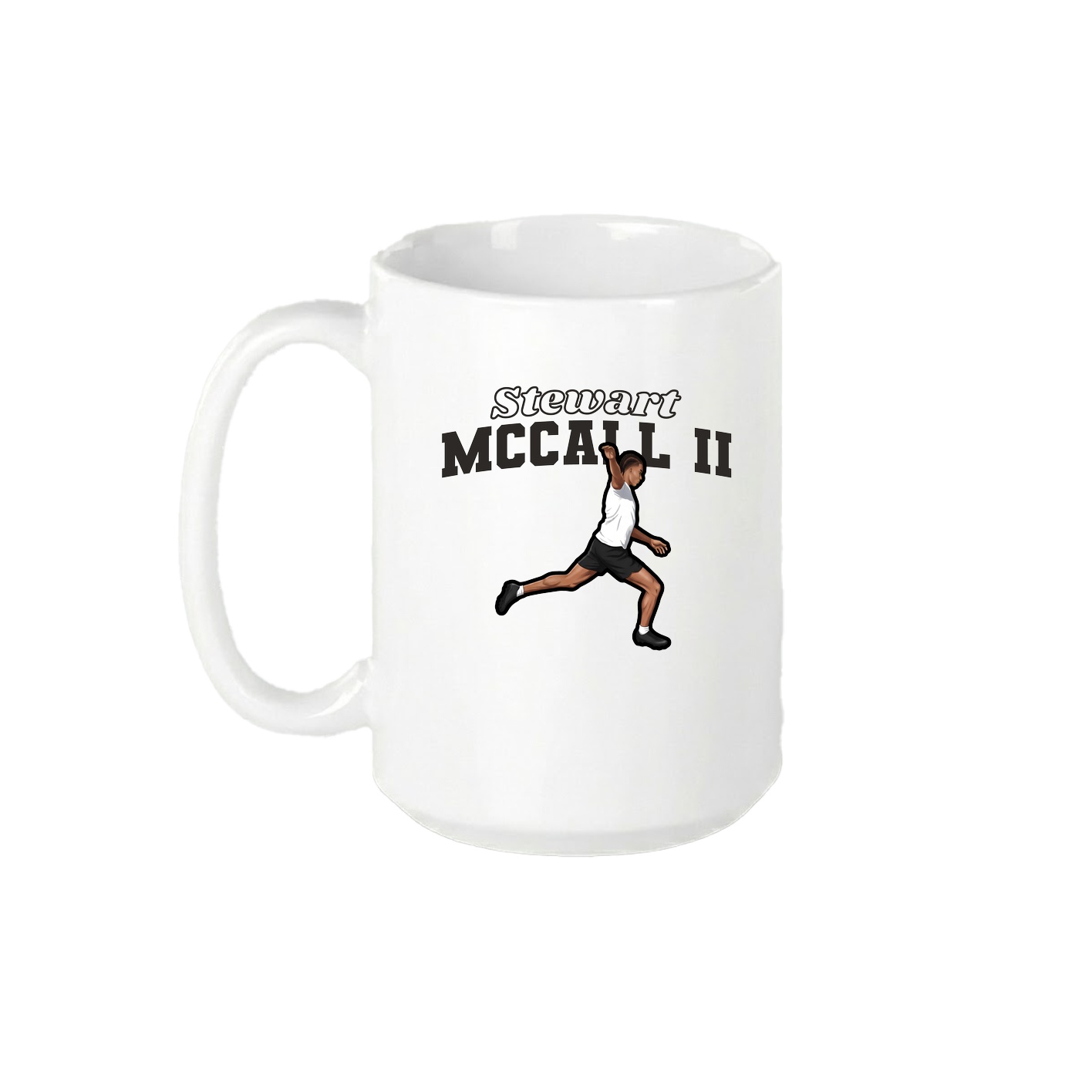 15oz Coffee Mug — Name Arch in White