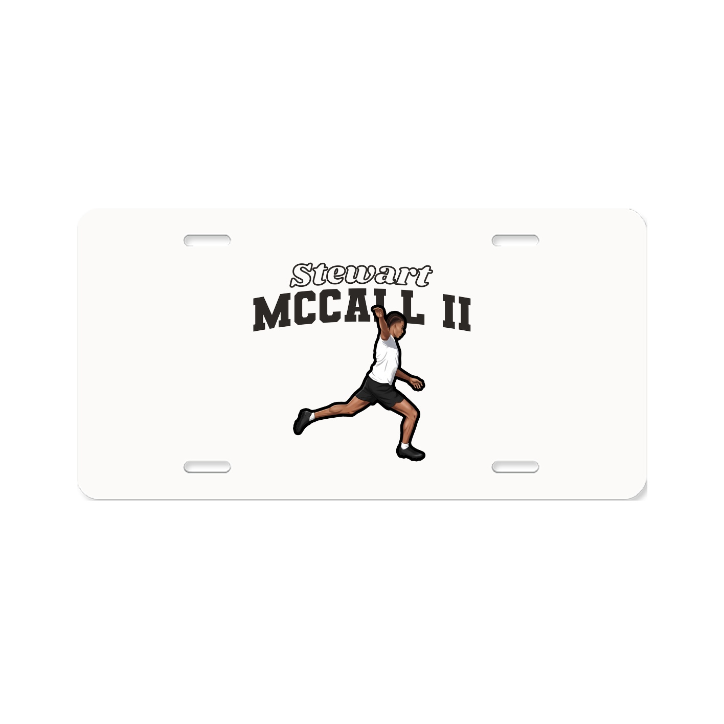 License Plate — Name Arch in Classic
