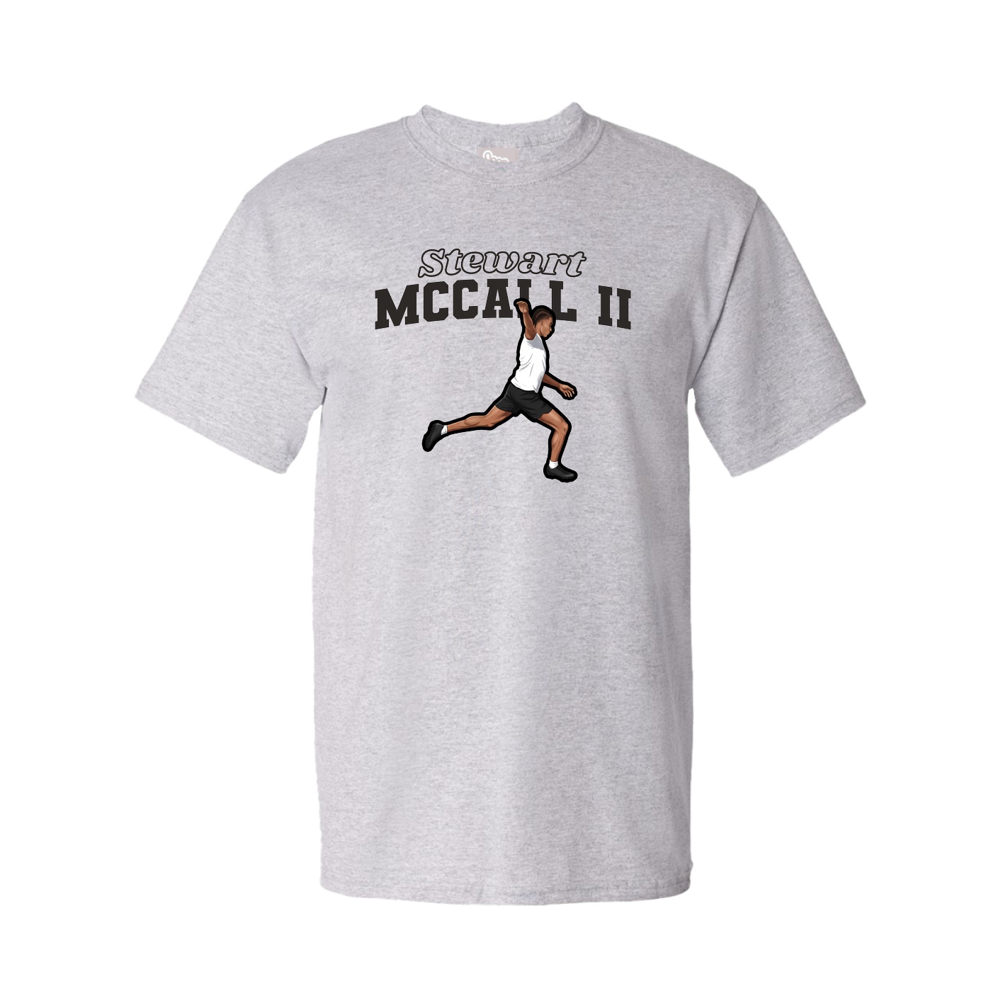 Youth Tee — Name Arch in Grey