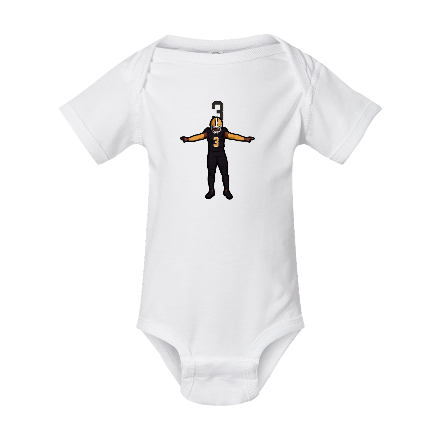 Baby Onesie — Number Top in White