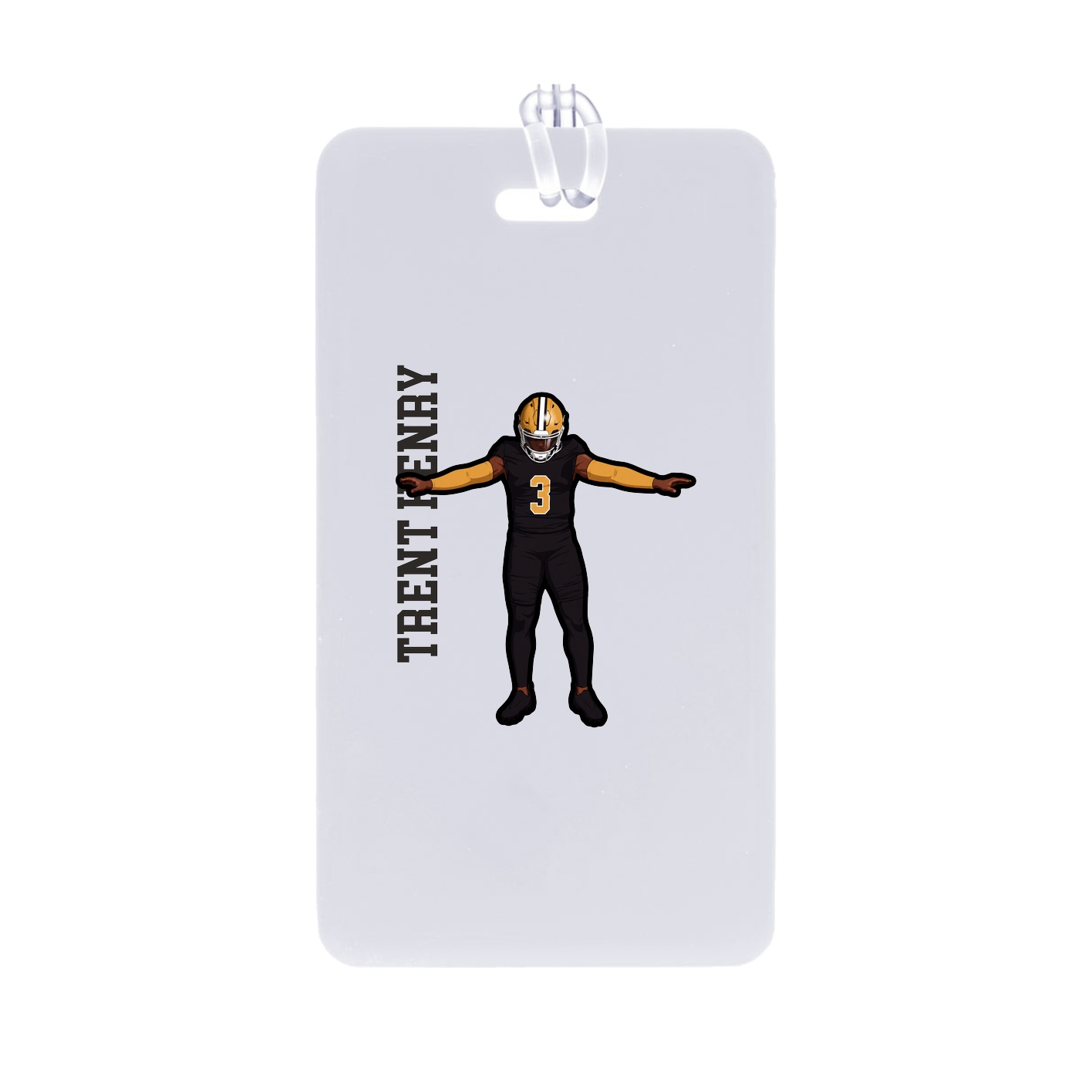Bag Tag — Name Vertical in Classic