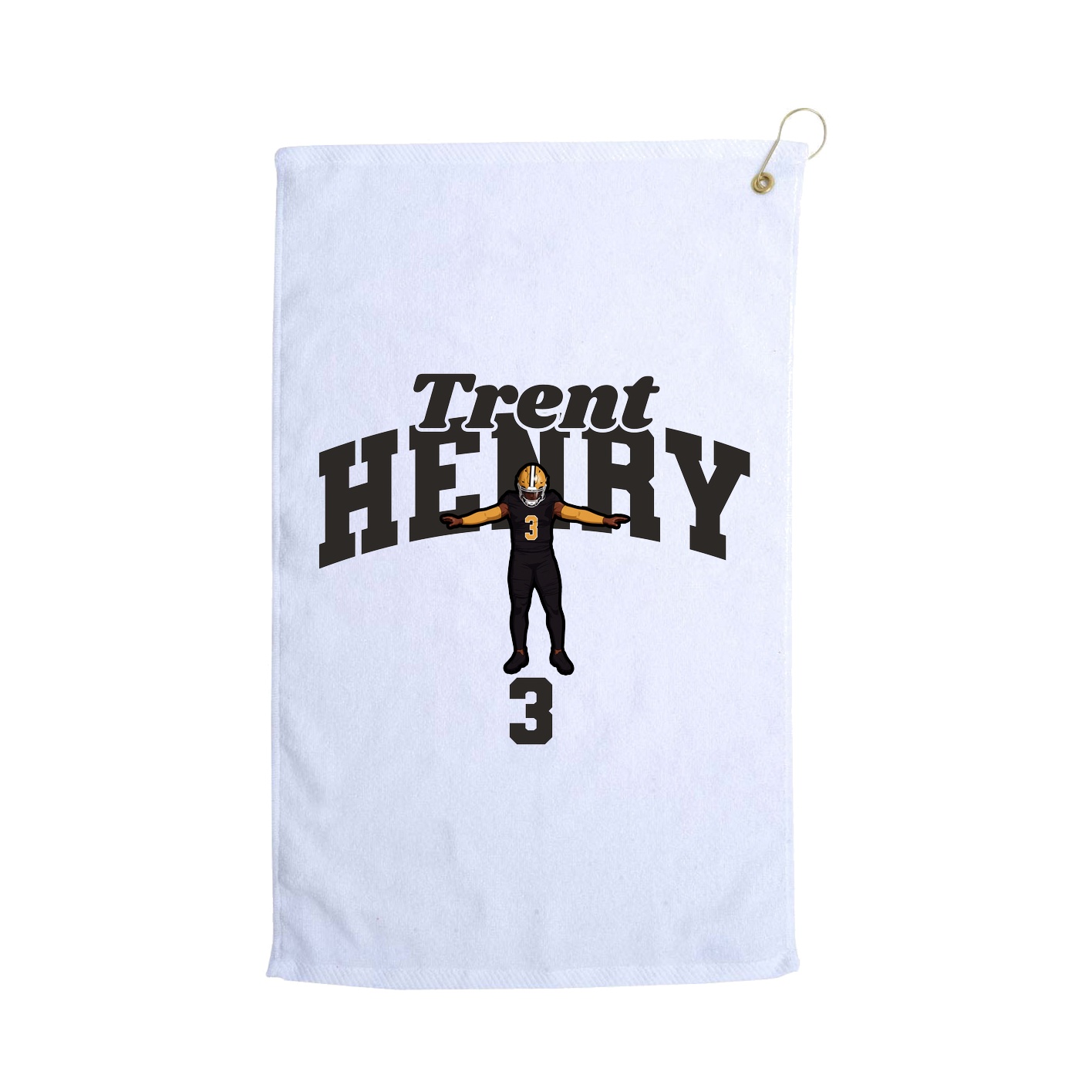 Golf Towel — Signature Arch in White