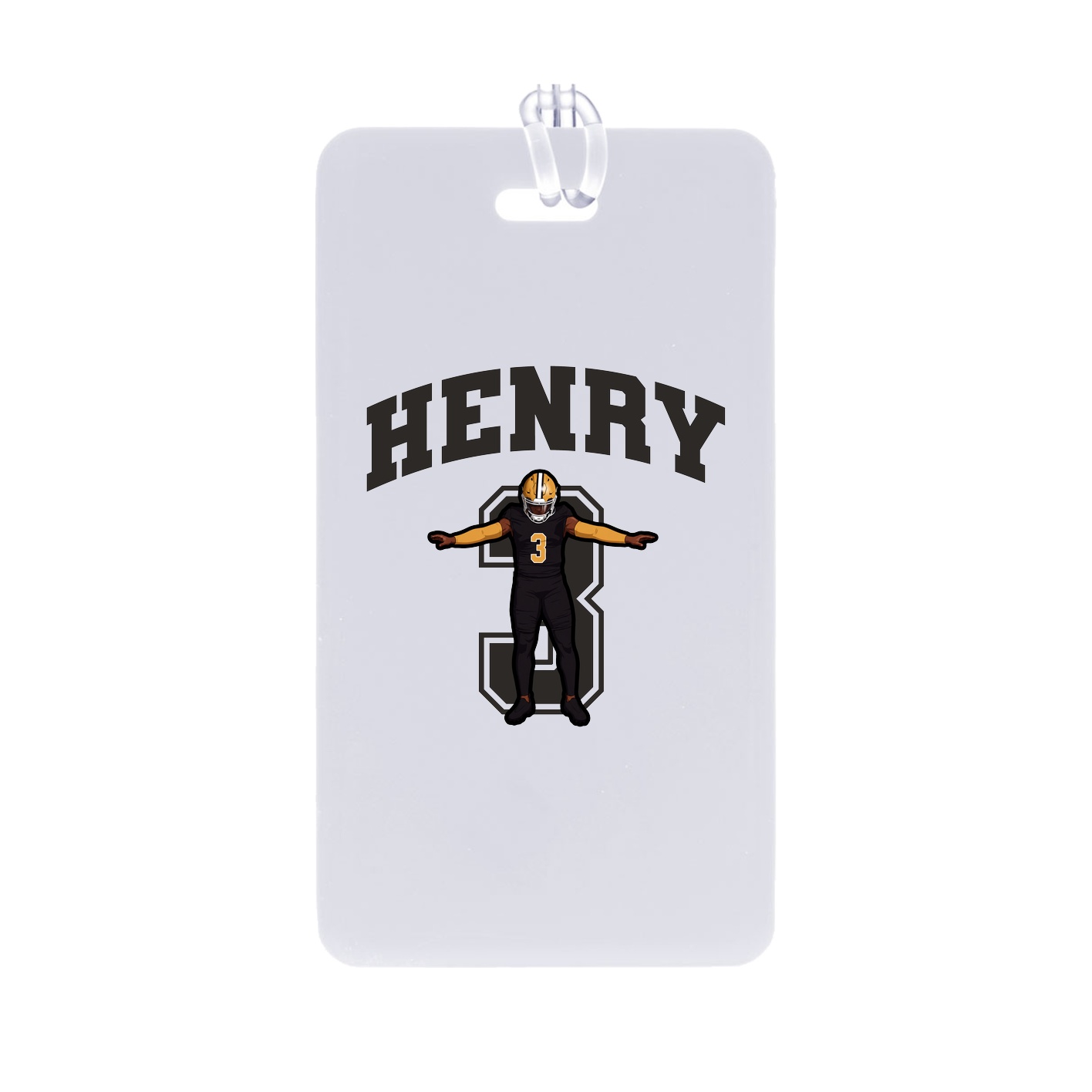 Bag Tag — Number in Classic