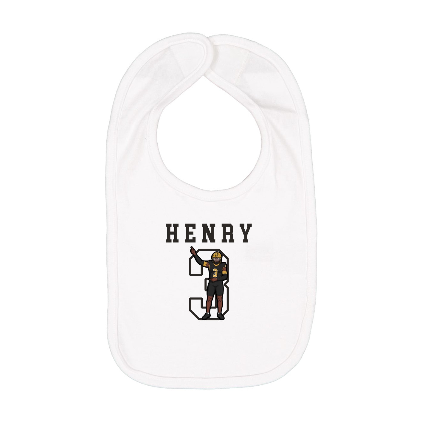 Infant Bib — Shirsey in White