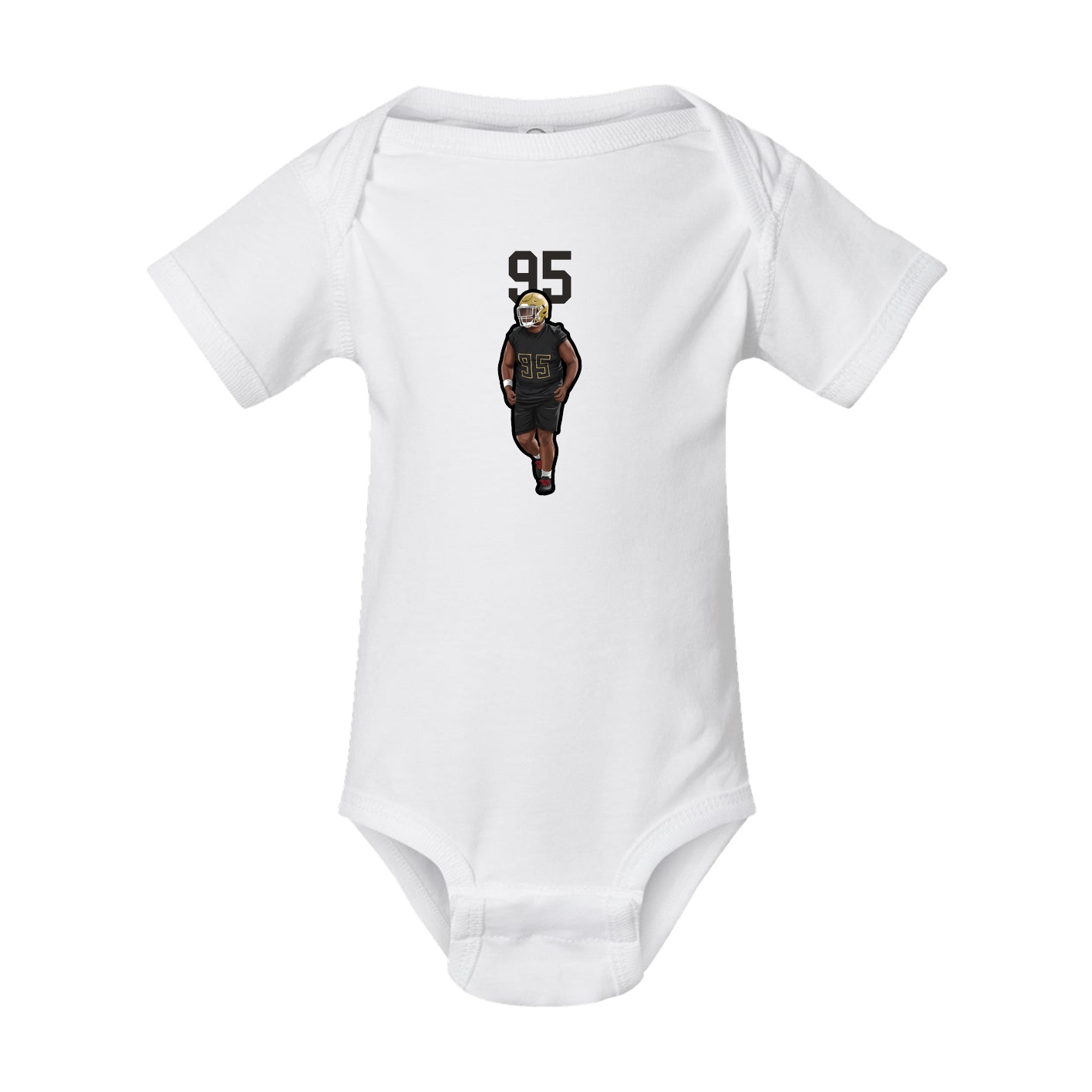 Baby Onesie — Number Top in White