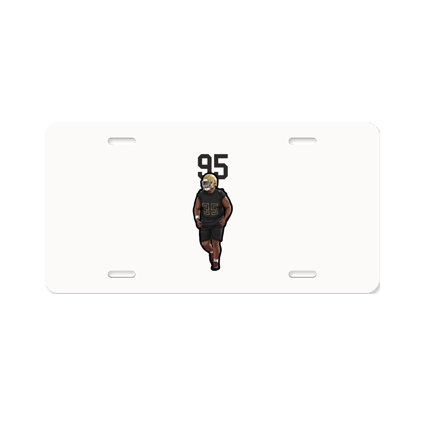 License Plate — Number Top in Classic
