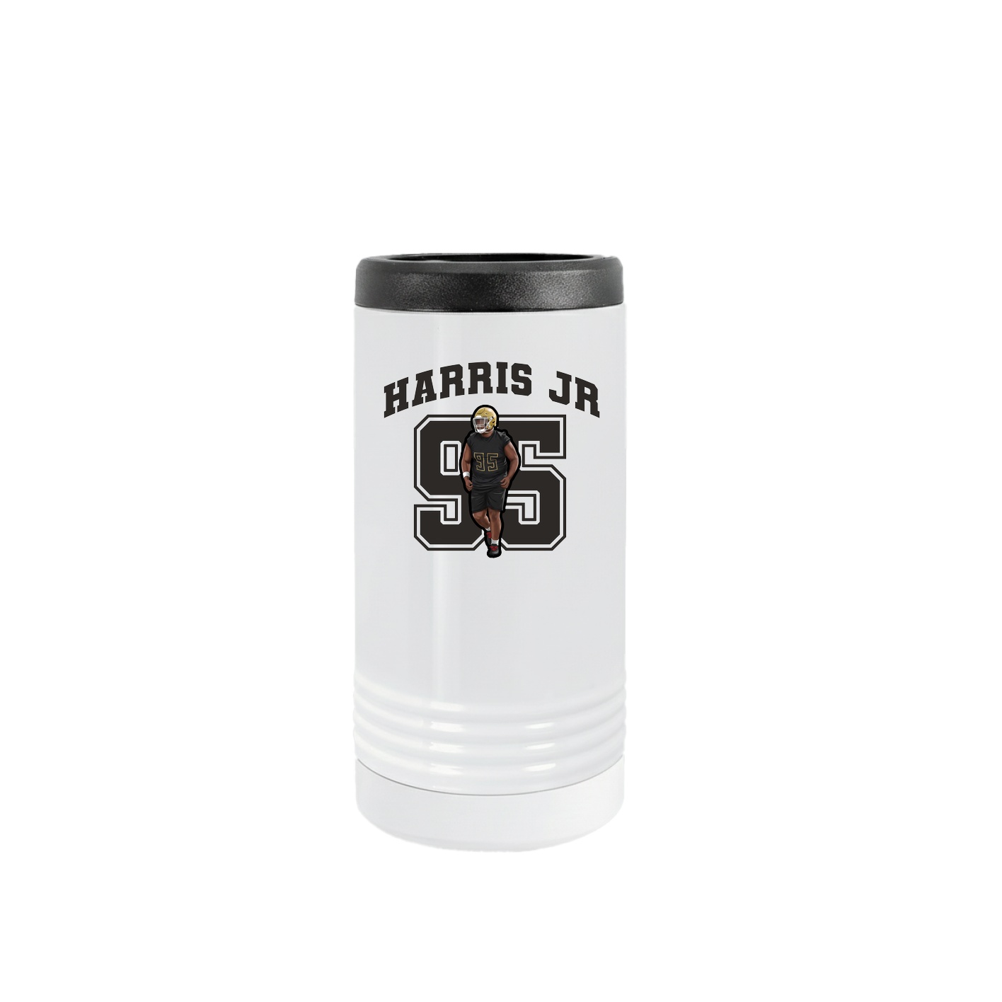 Slim Beverage Holder — Number in White
