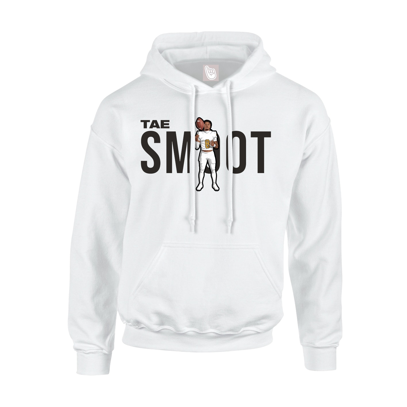 Youth Hoodie — Player Name in White