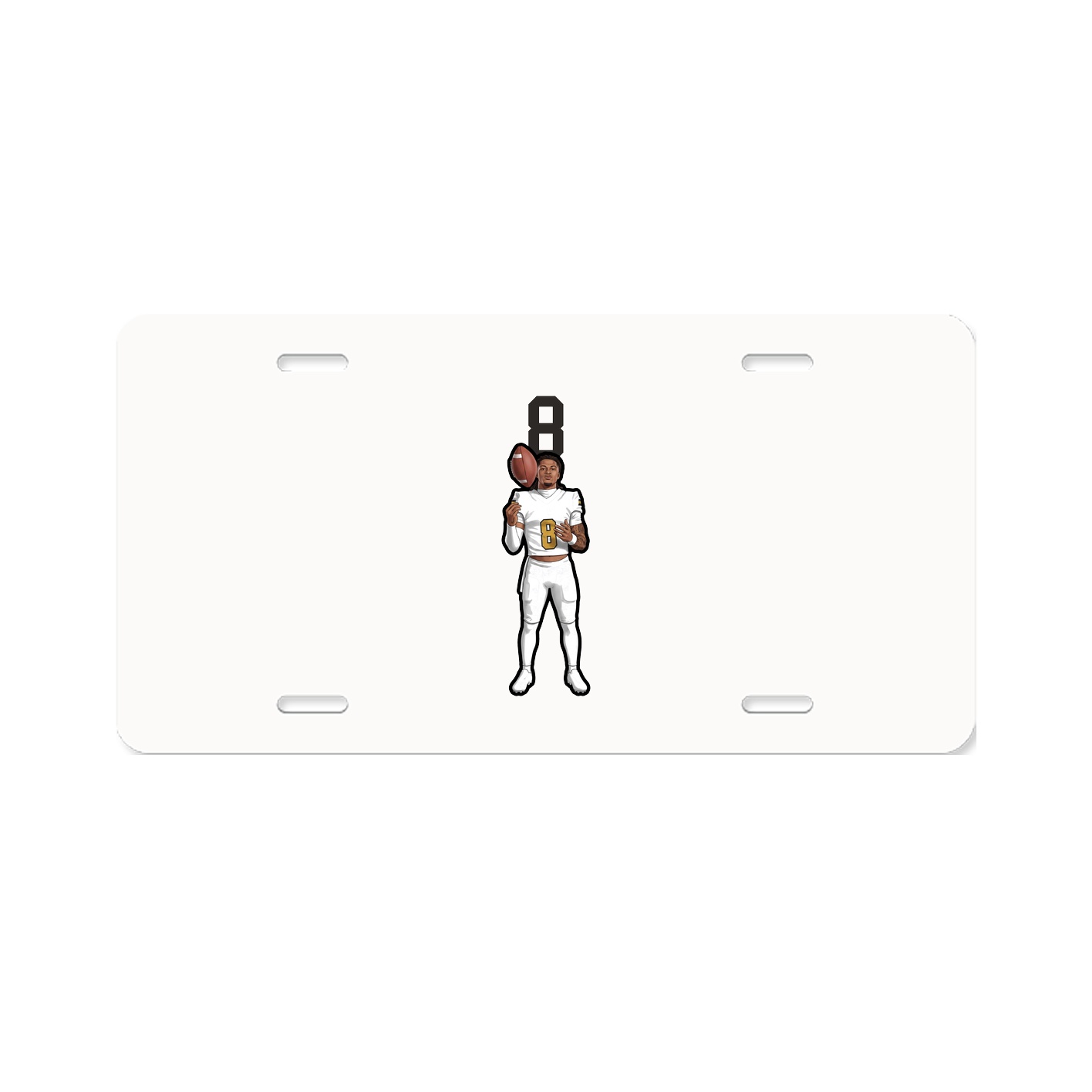 License Plate — Number Top in Classic