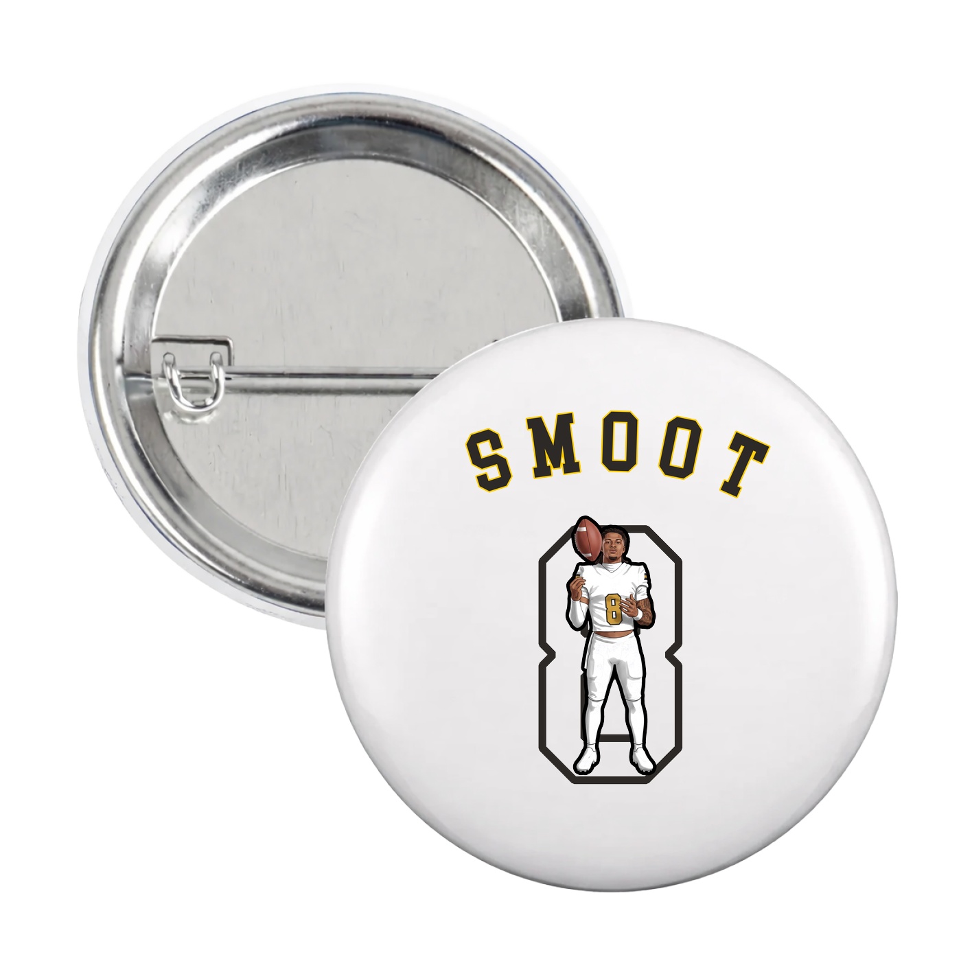 Game Day Button — Shirsey Arch in White