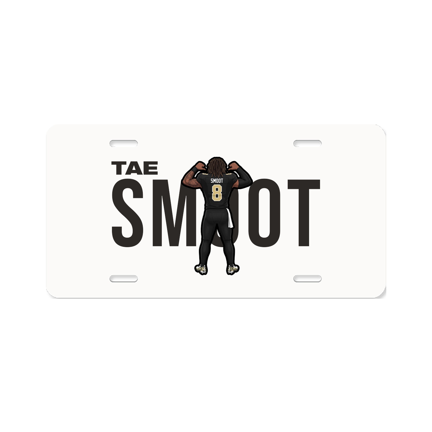 License Plate — Player Name in Classic