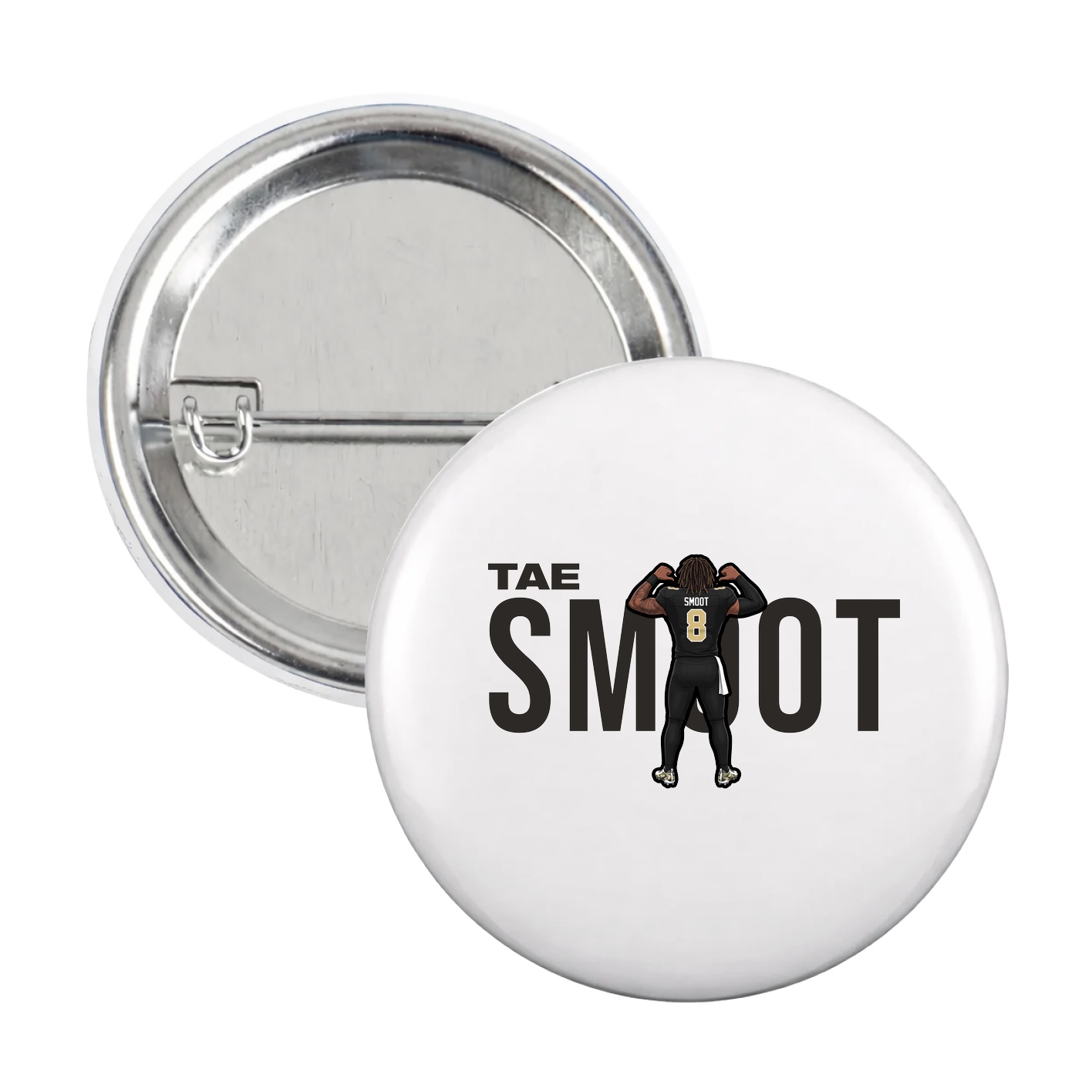 Game Day Button — Player Name in White