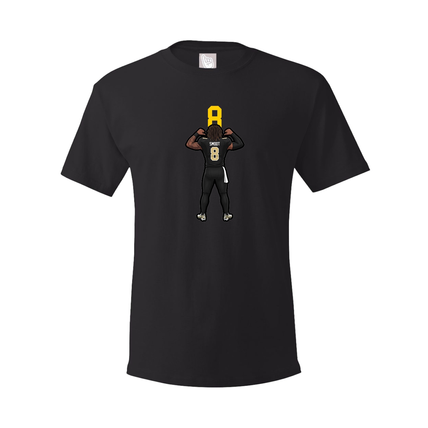 Youth Tee — Number Top in Black