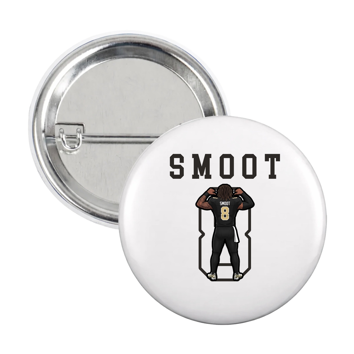 Game Day Button — Shirsey in White
