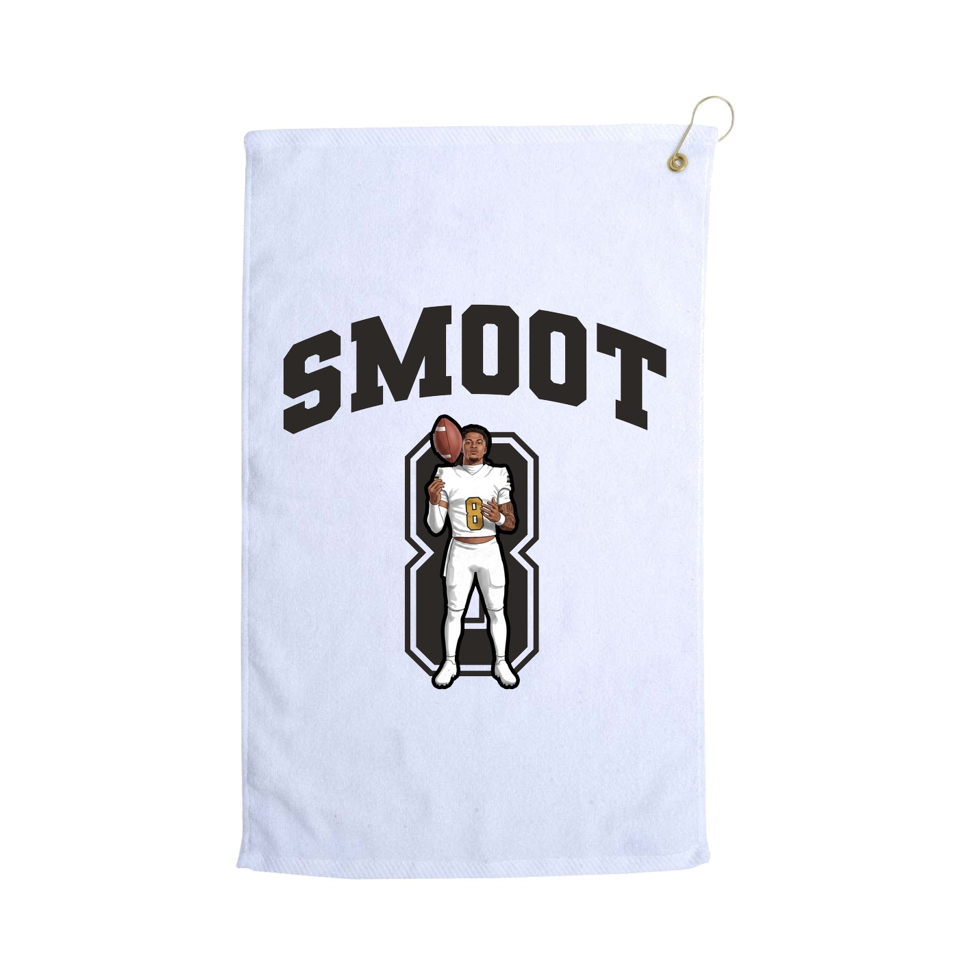Golf Towel — Number in White